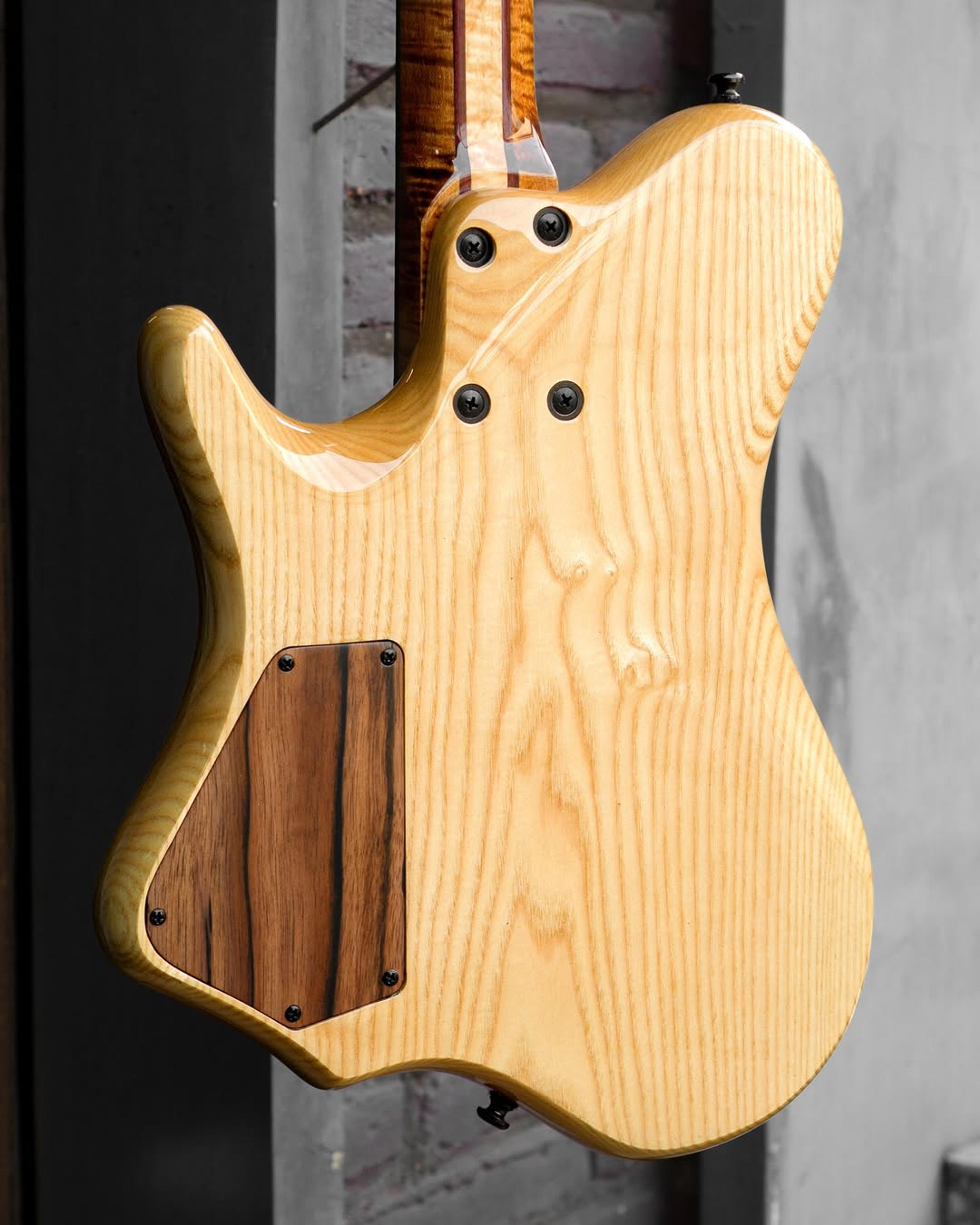 Back body view of the ODIENG PA-HL Healess 6 String Guitar