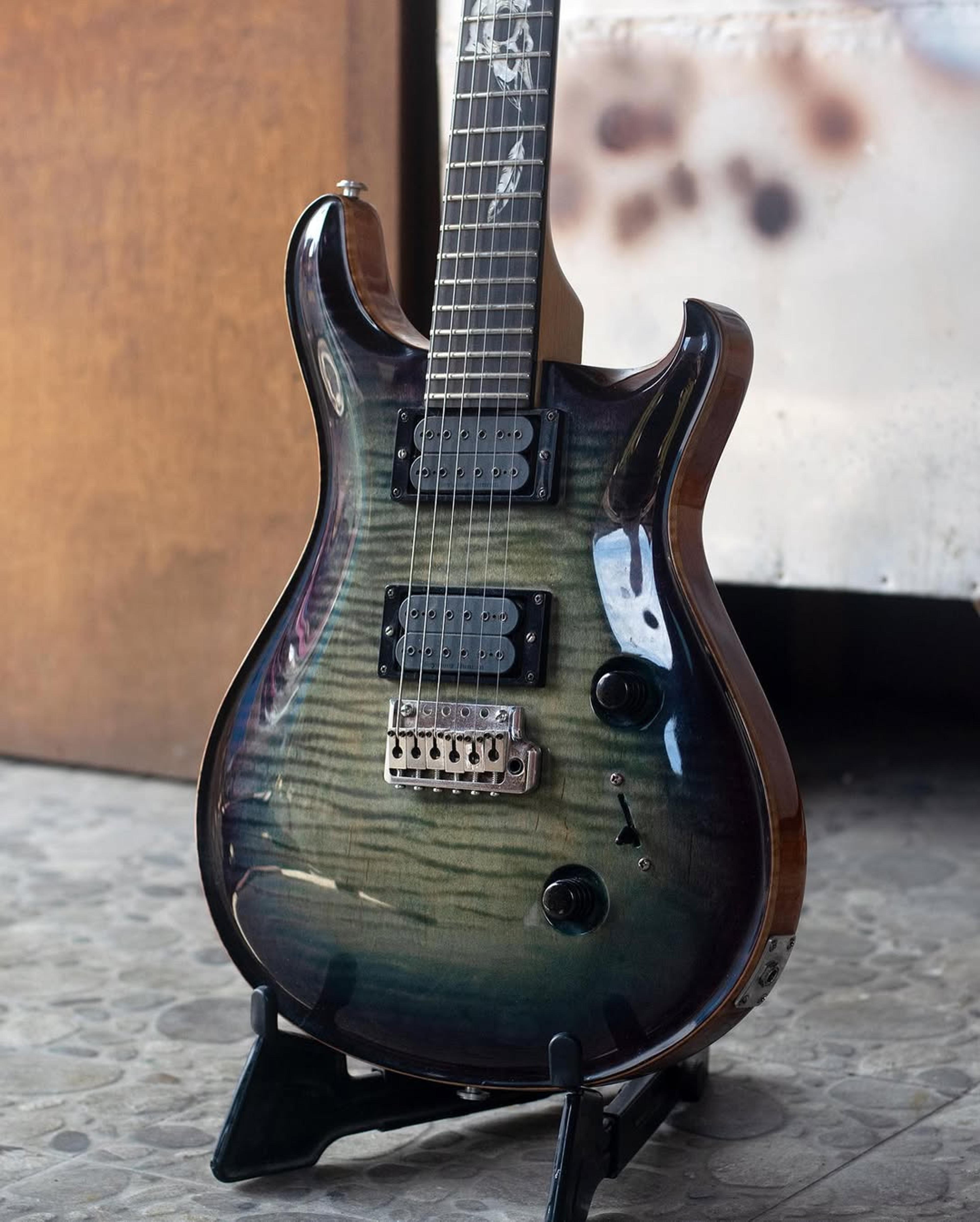 Side Body view of the ODIENG 6 string Guitar