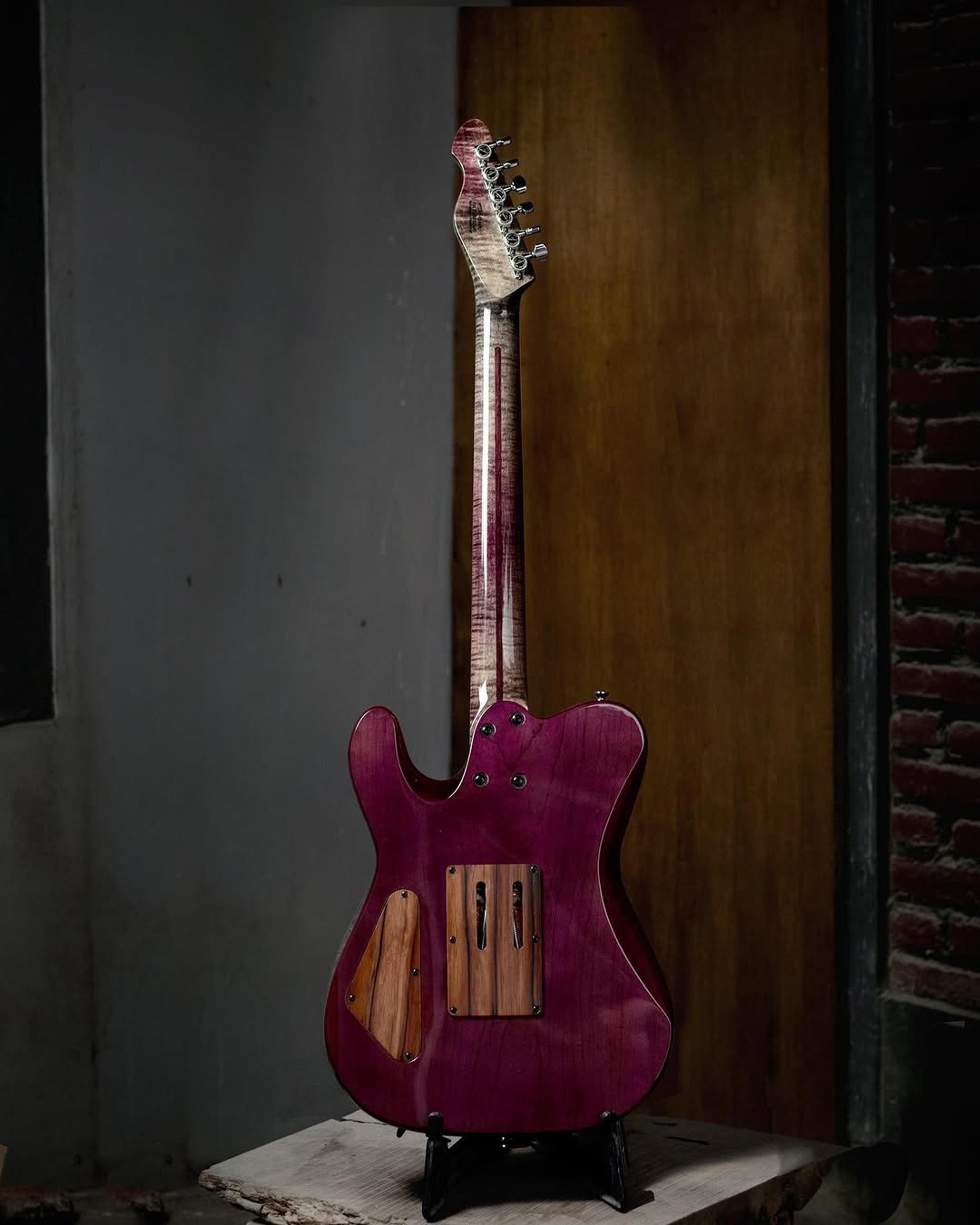 Full Back front view of the ODIENG Parama Guitar 6 string Guitar
