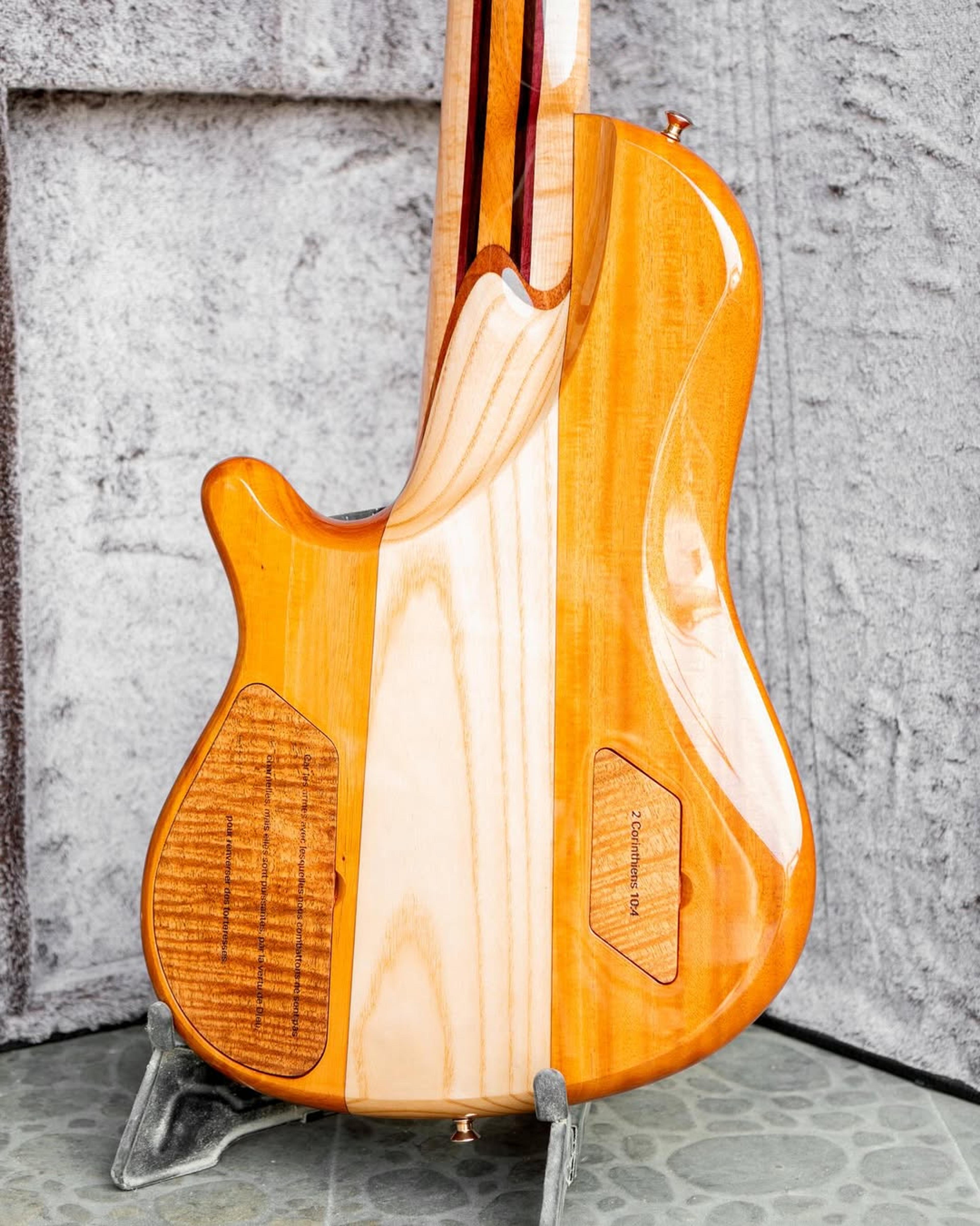Back body view of the ODIENG Series Nebula 6 string bass