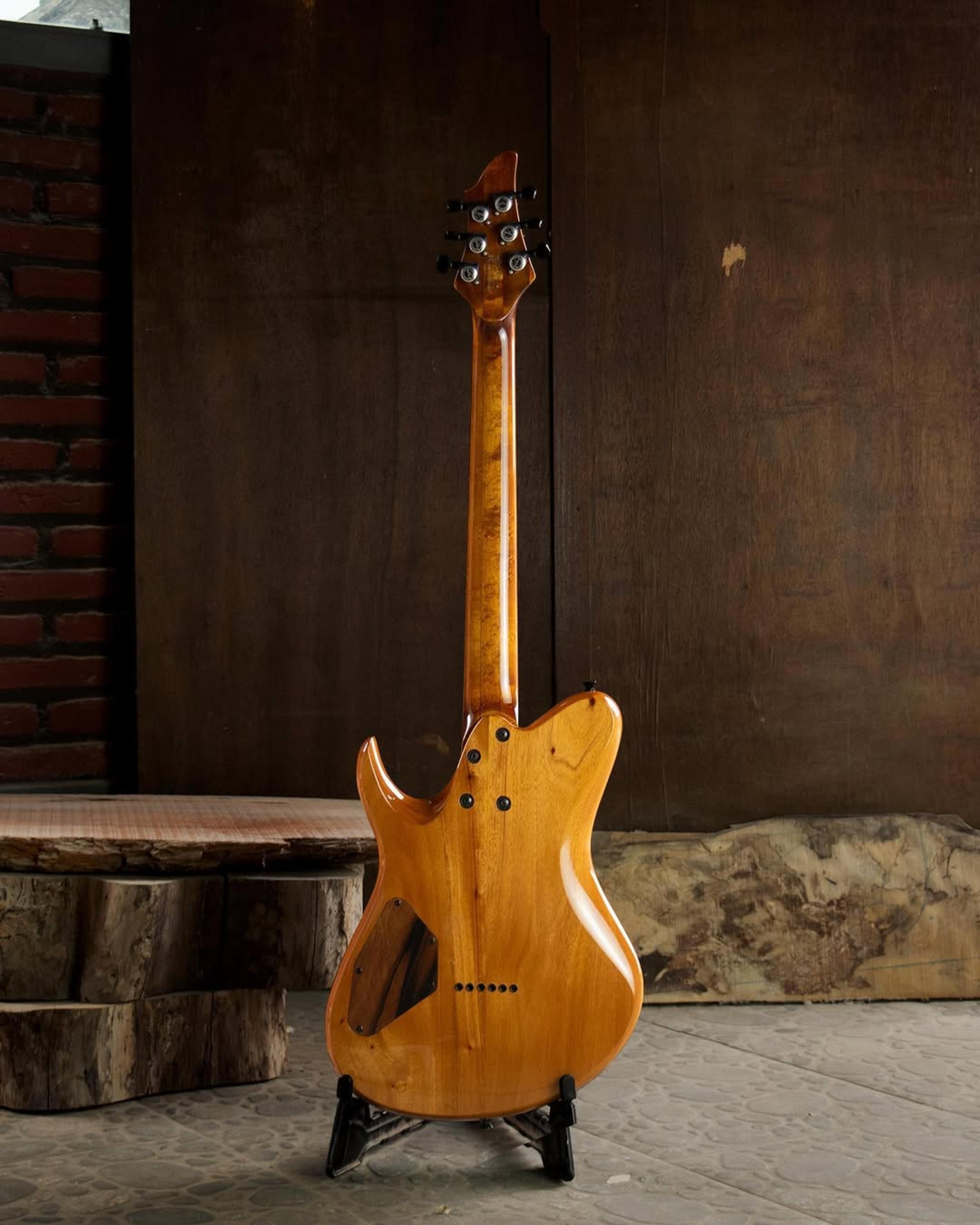 Full Back front view of the ODIENG Anthea 6 string Guitar
