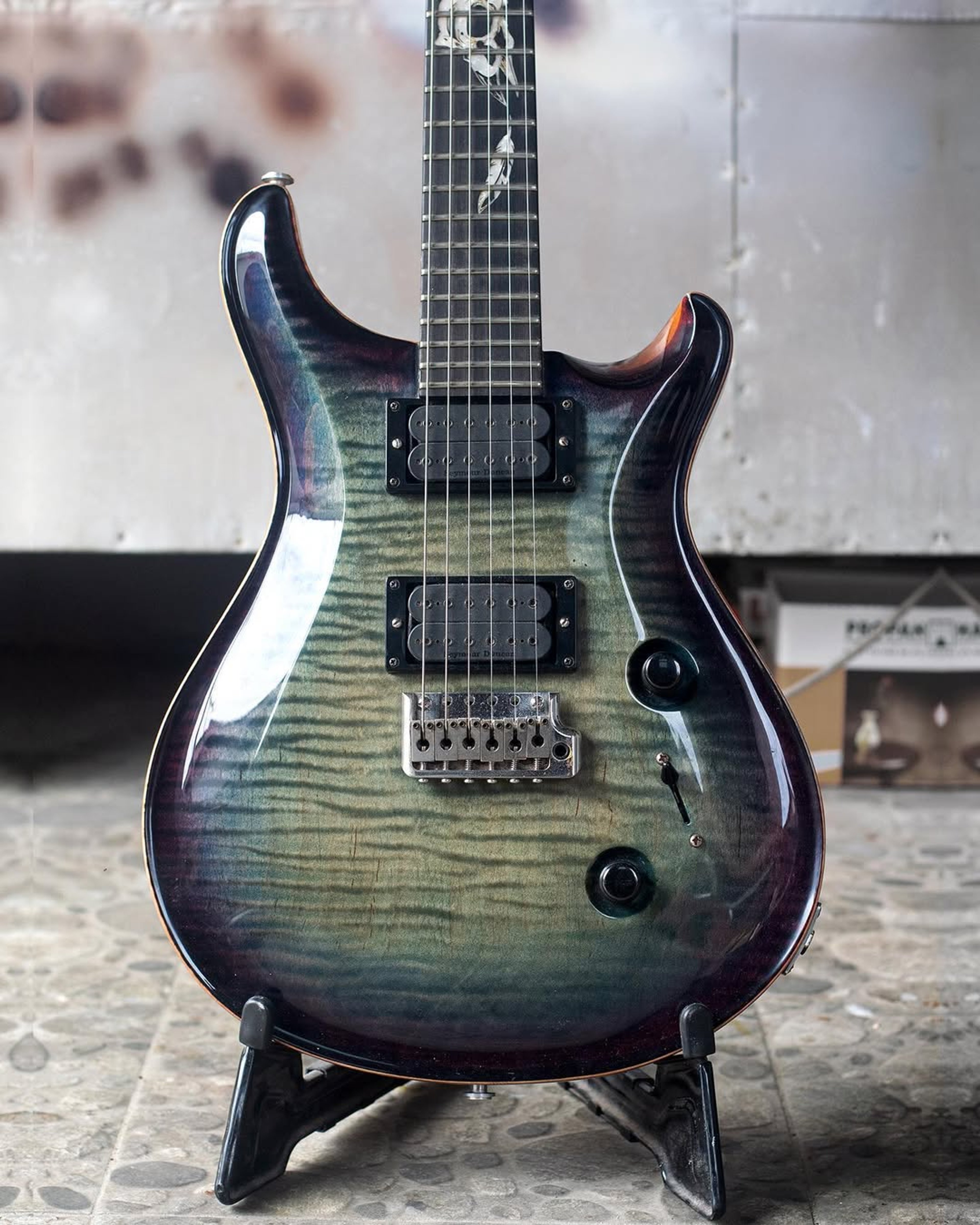 Front body view of the ODIENG 6 string Guitar