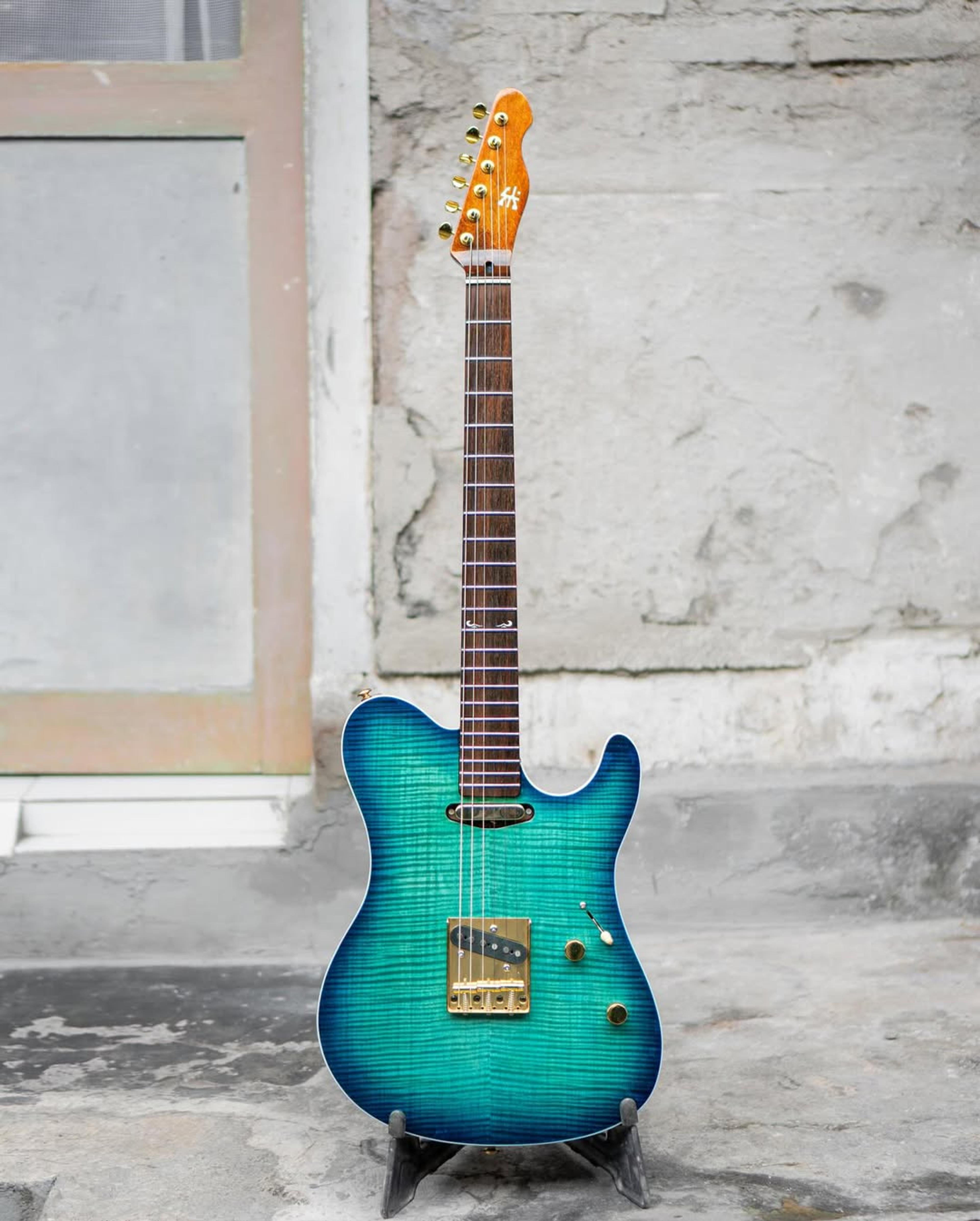 Full front view of the EF Parama Guitar 6 string Guitar