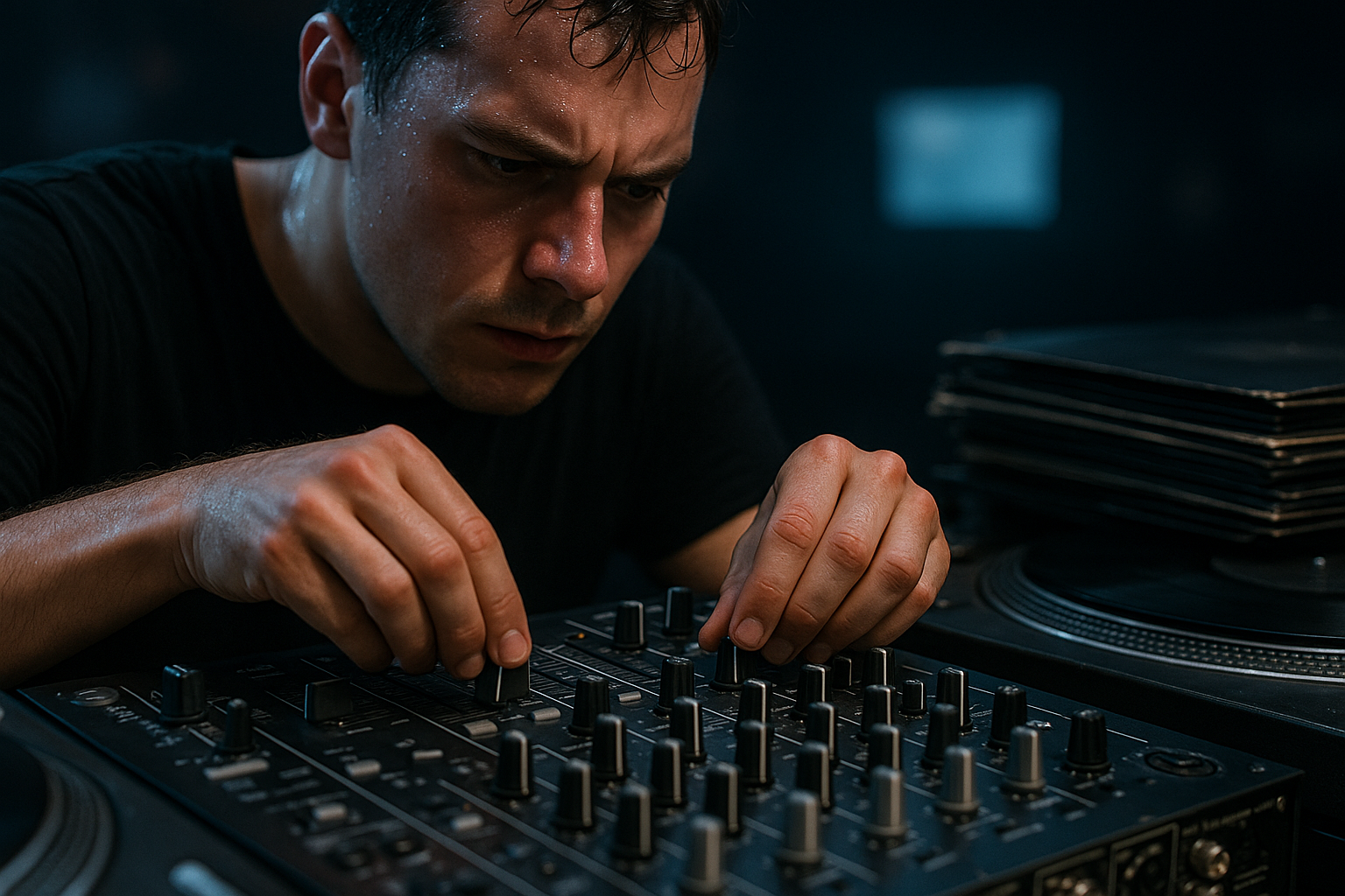 DJ performing at a Dubai rooftop party during the UAE events season