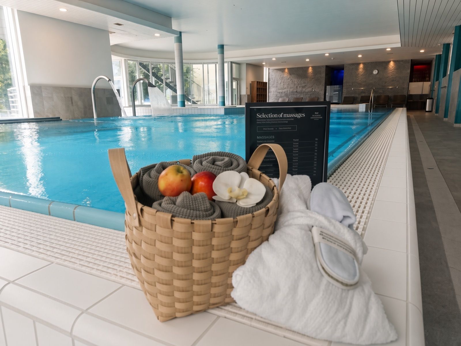Massageliege im Spa des Hotel Victoria Lauberhorn