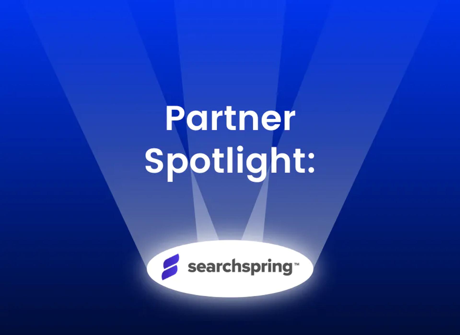A spotlight on the Searchspring logo