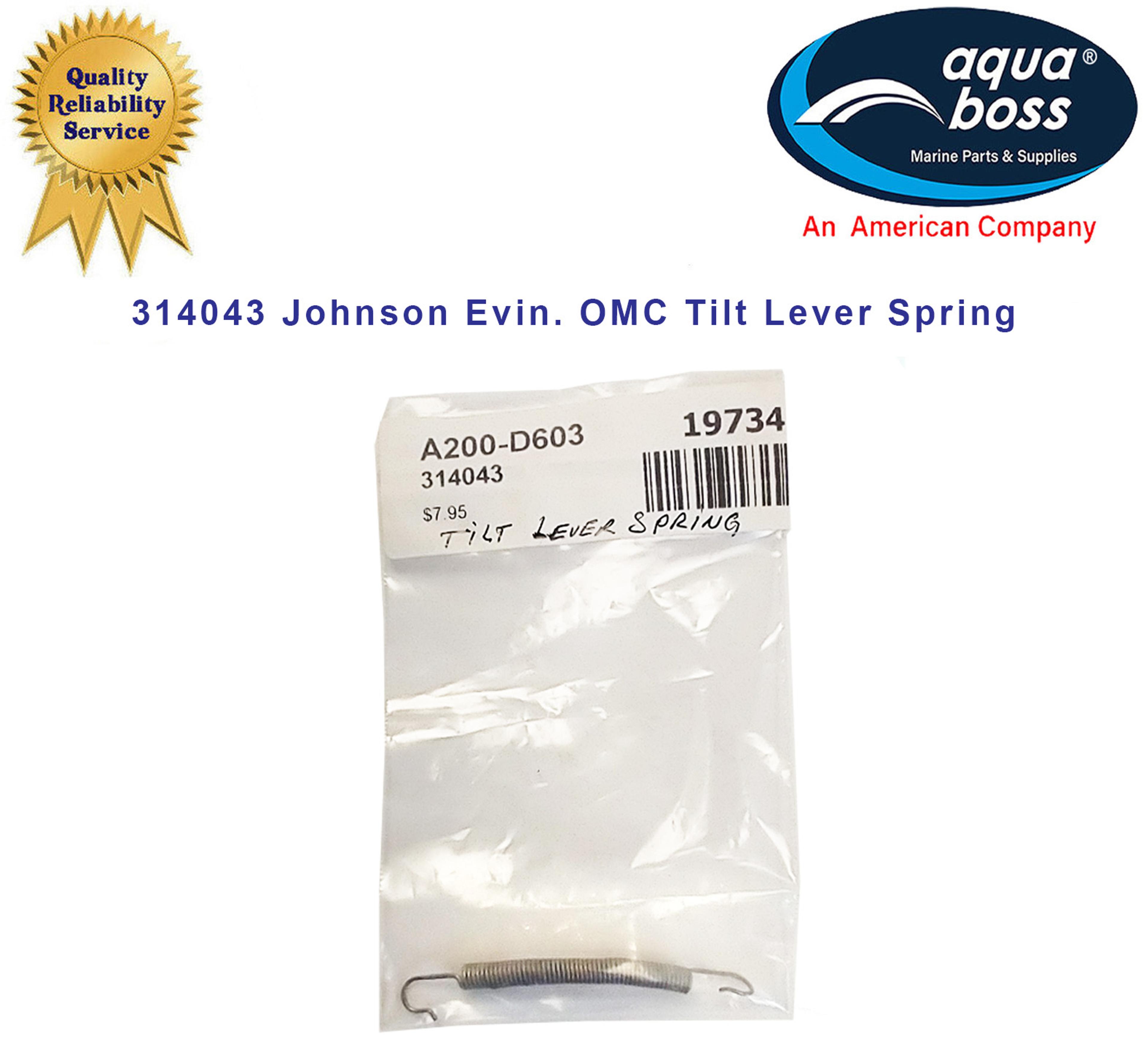 314043 Johnson Evinrude OMC Tilt Lever Spring