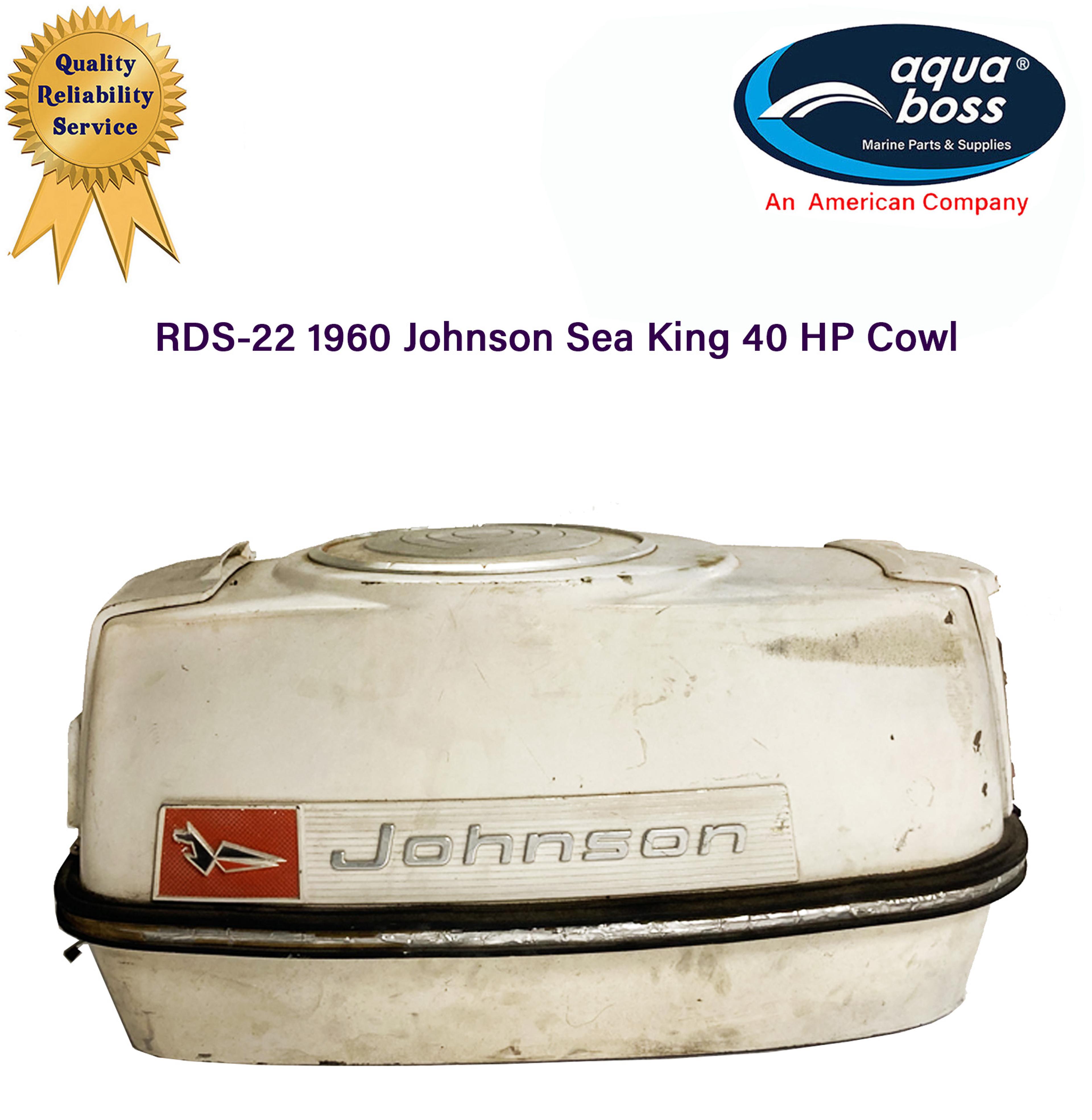 RDS-22 1960 Johnson Sea King 40 HP Engine Cowl Cover