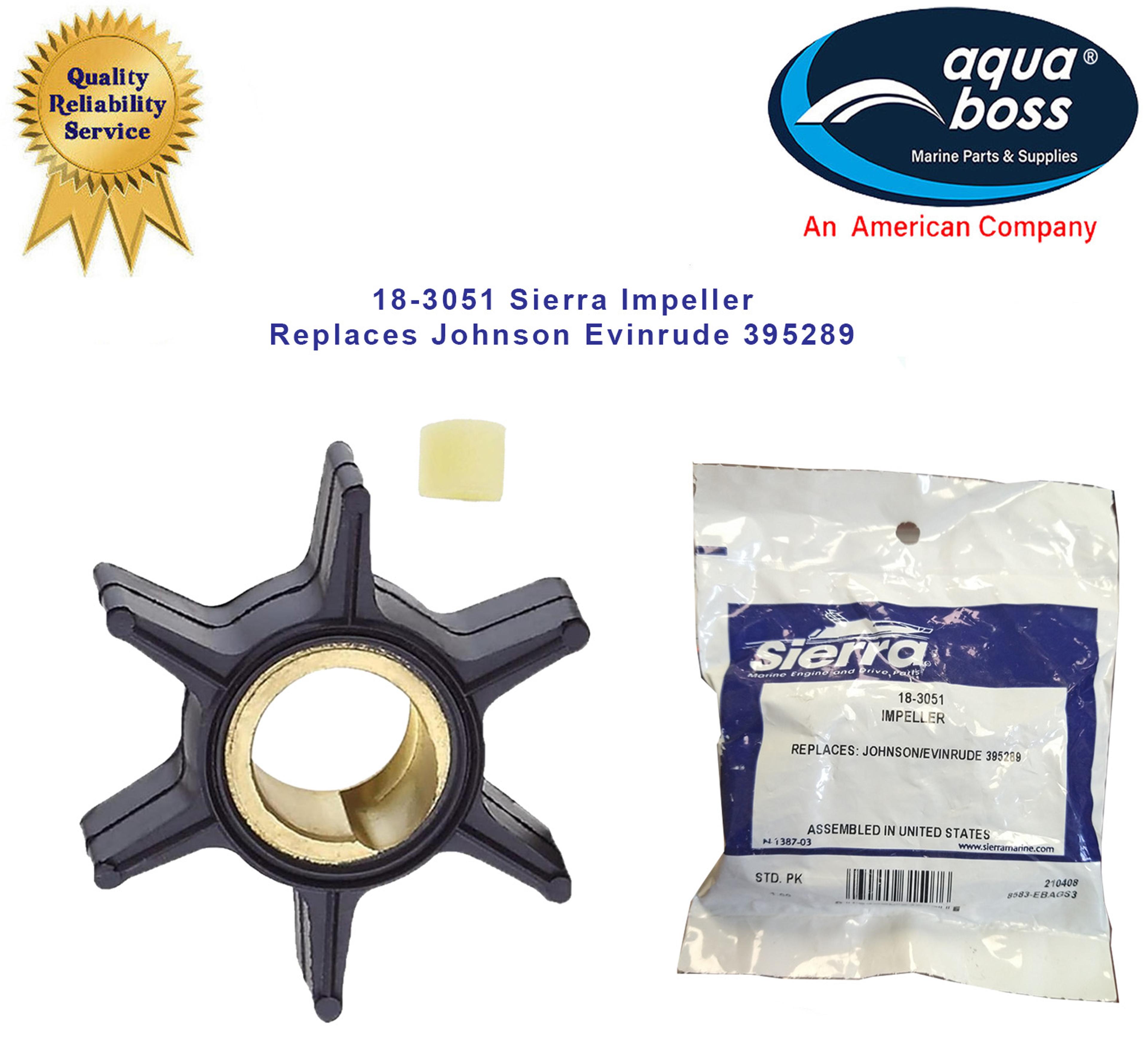 18-3051 Sierra Impeller Replaces Johnson Evinrude 395289