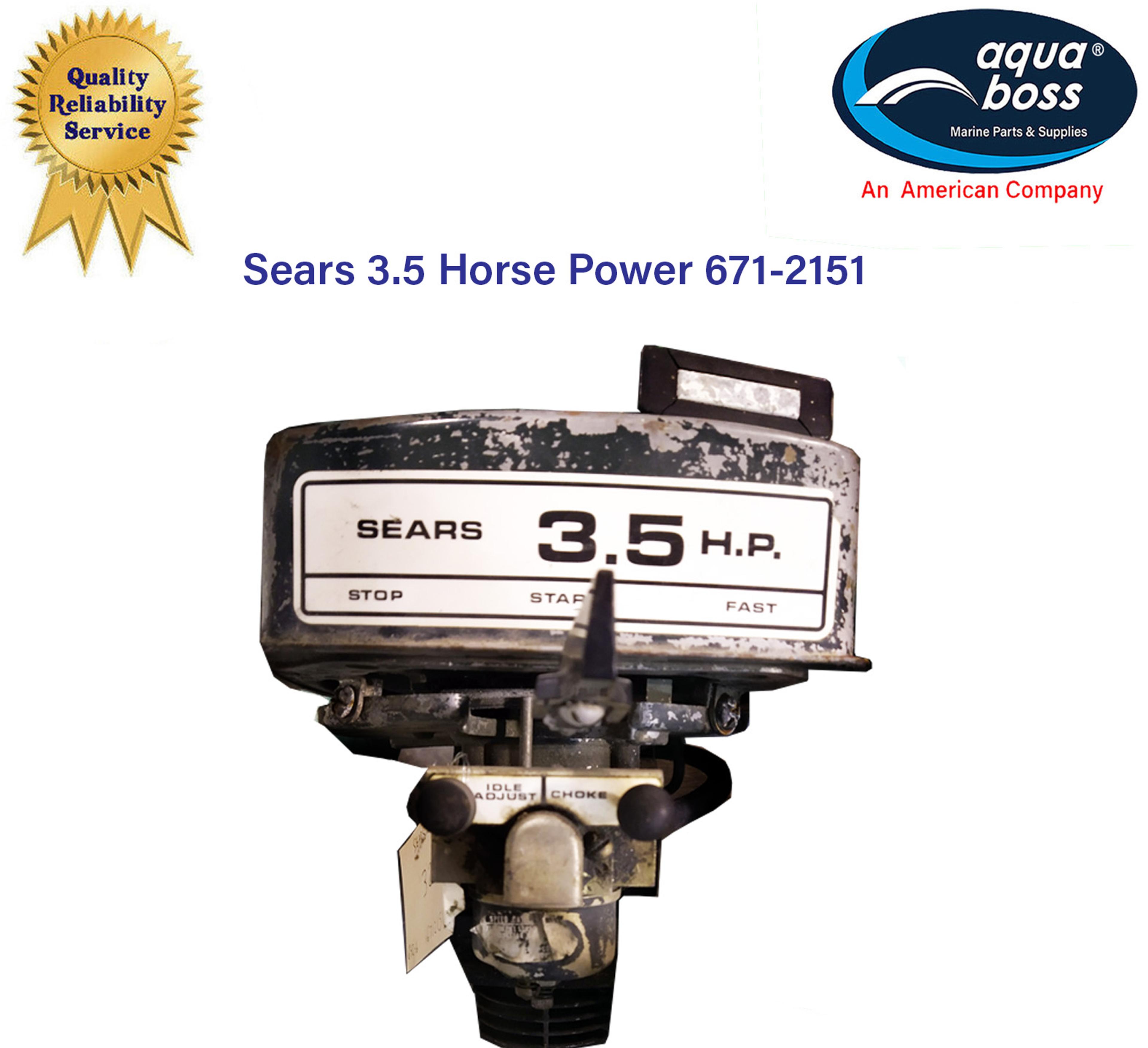 217-58560 Sears 1972 3.5 HP Air Cooled Outboard