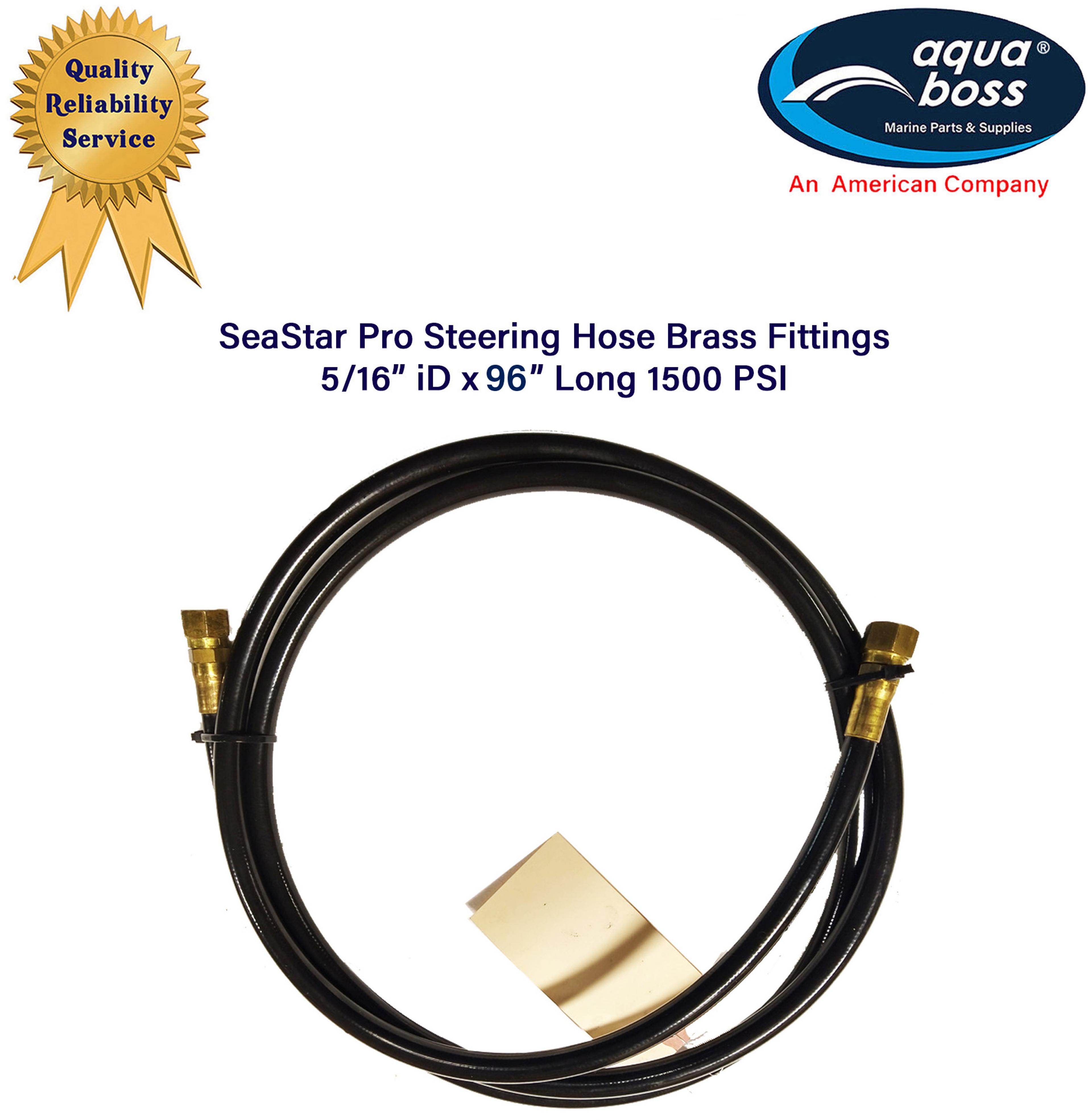 SeaStar Pro Steering Hose 5/16" ID 96" Long 1500 PSI Refurbished