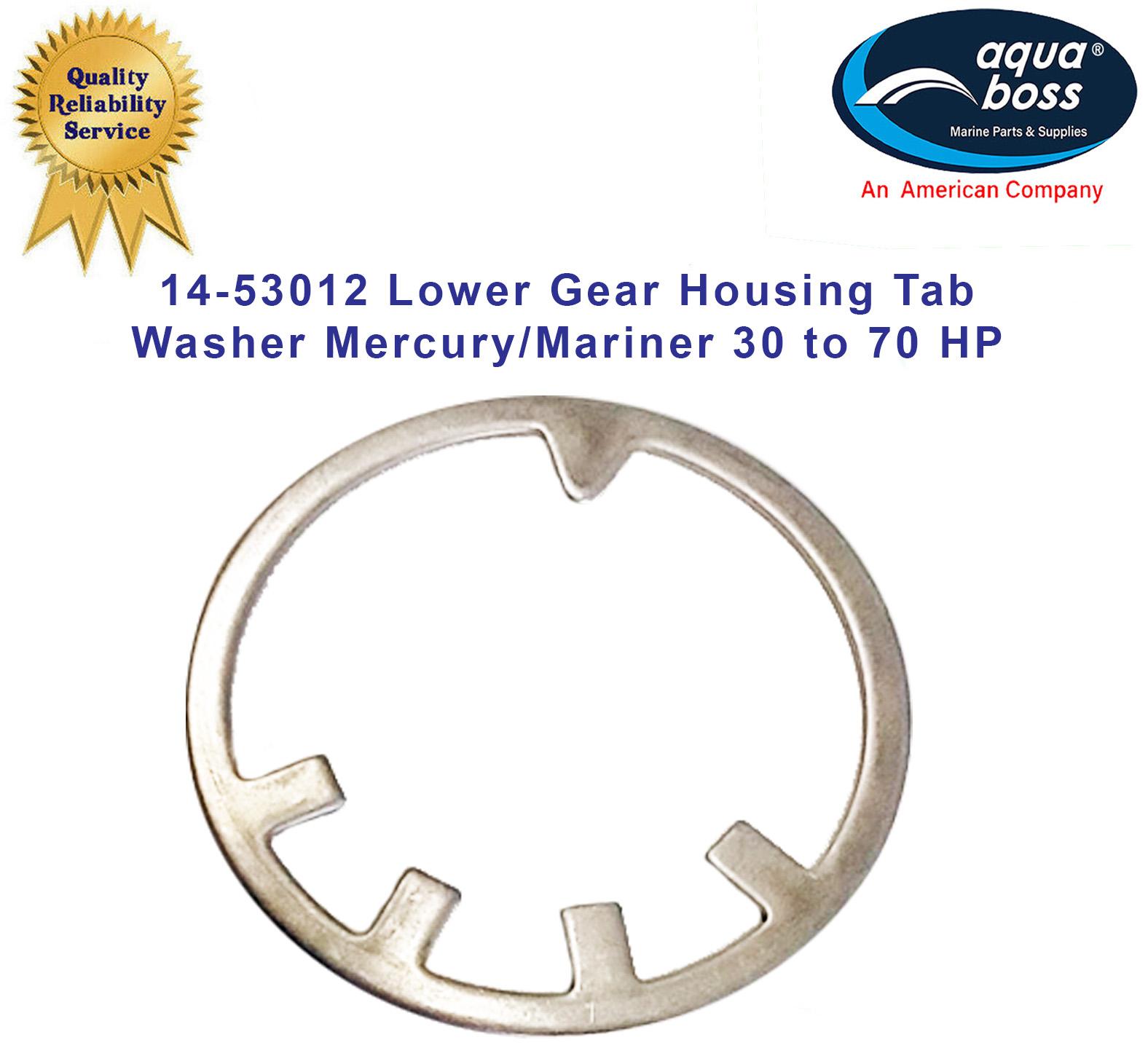 14-53012 Mercury/Mariner Lower Gear Housing Tab Washer 30 to 70 HP Outboard