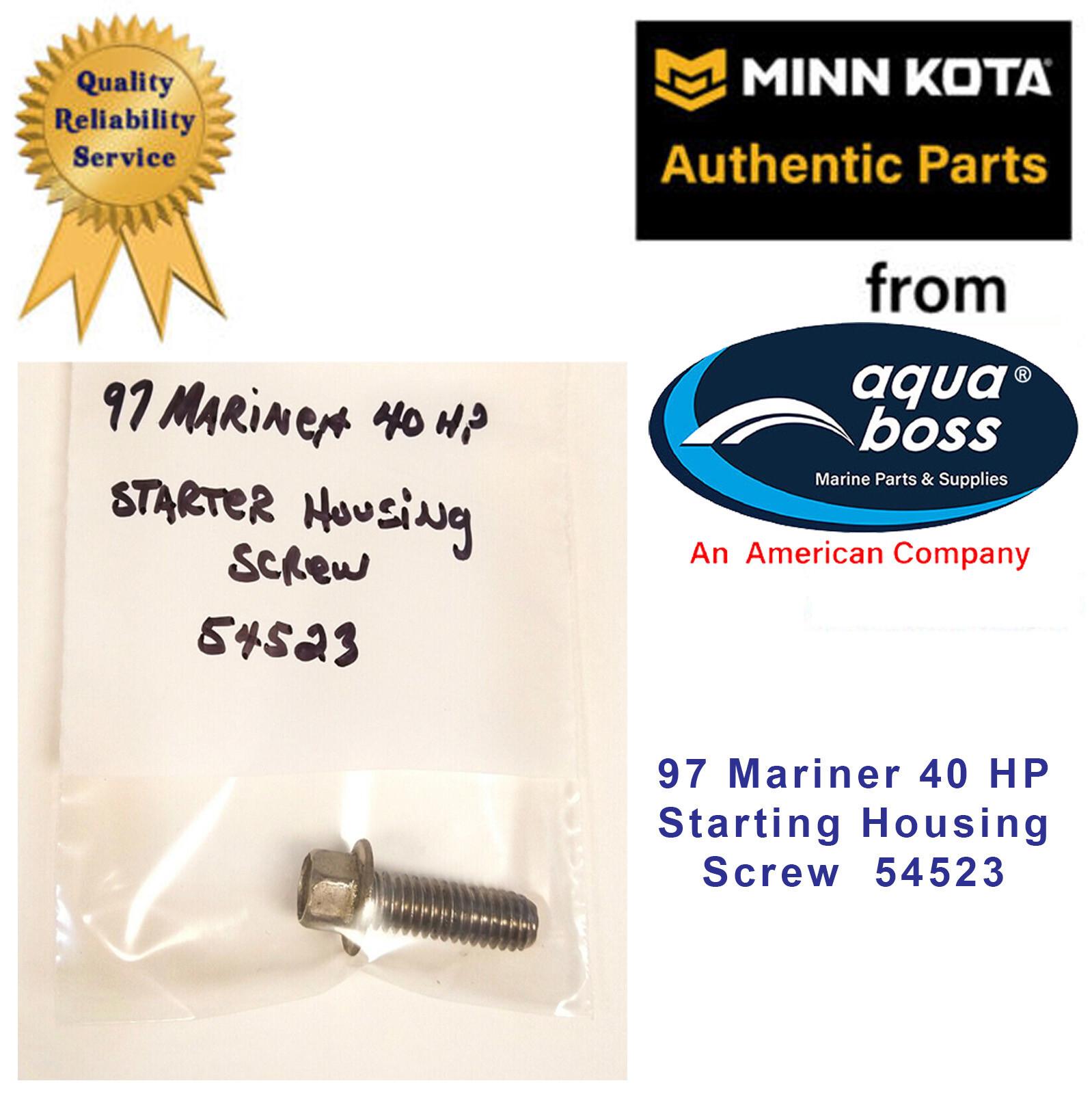1997 Mercury Mariner 54523 40 HP Outboard Motor Starter Cover Screw