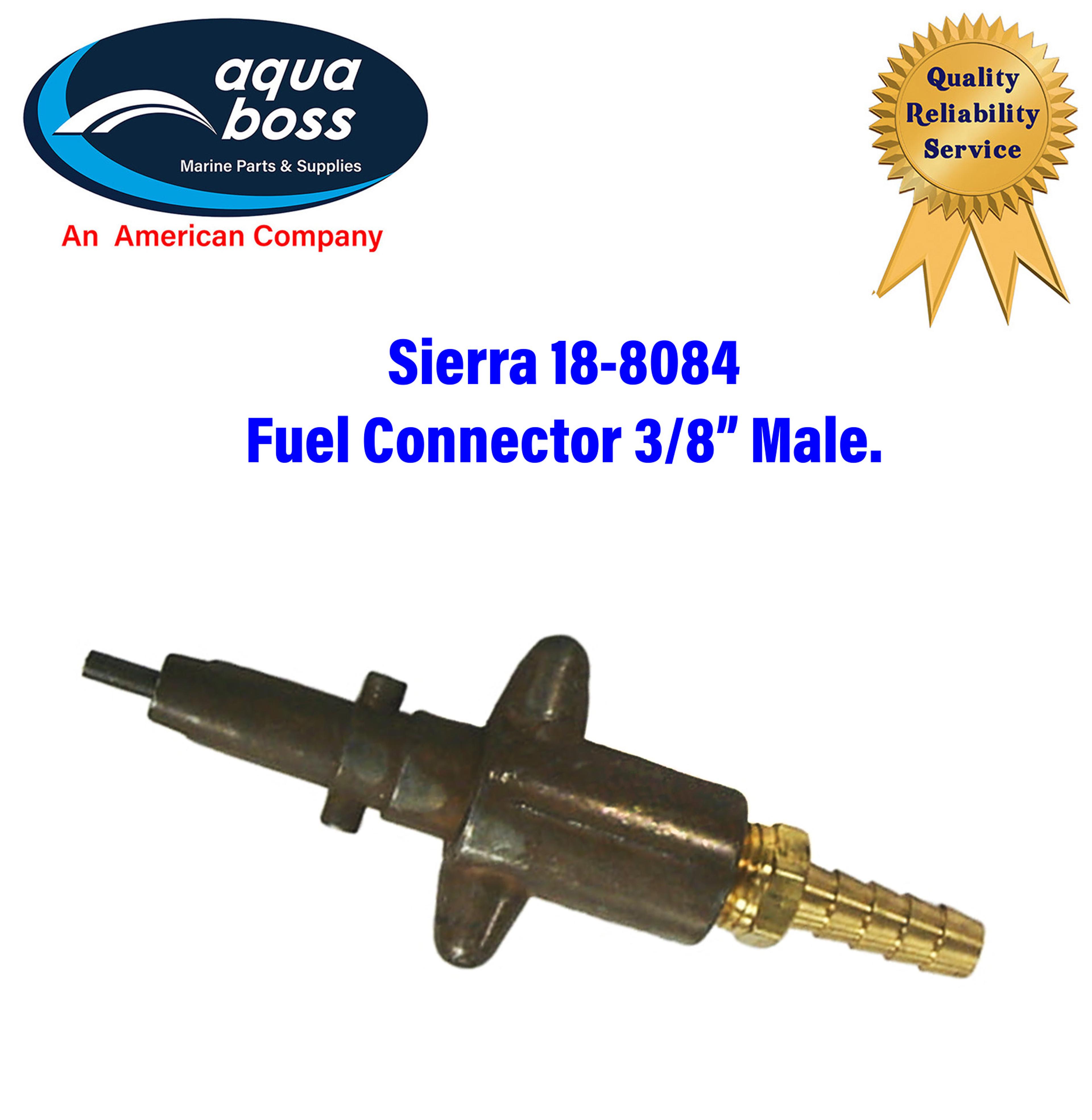 18-8084 Sierra Mercury Fuel Connector 3/8” Male