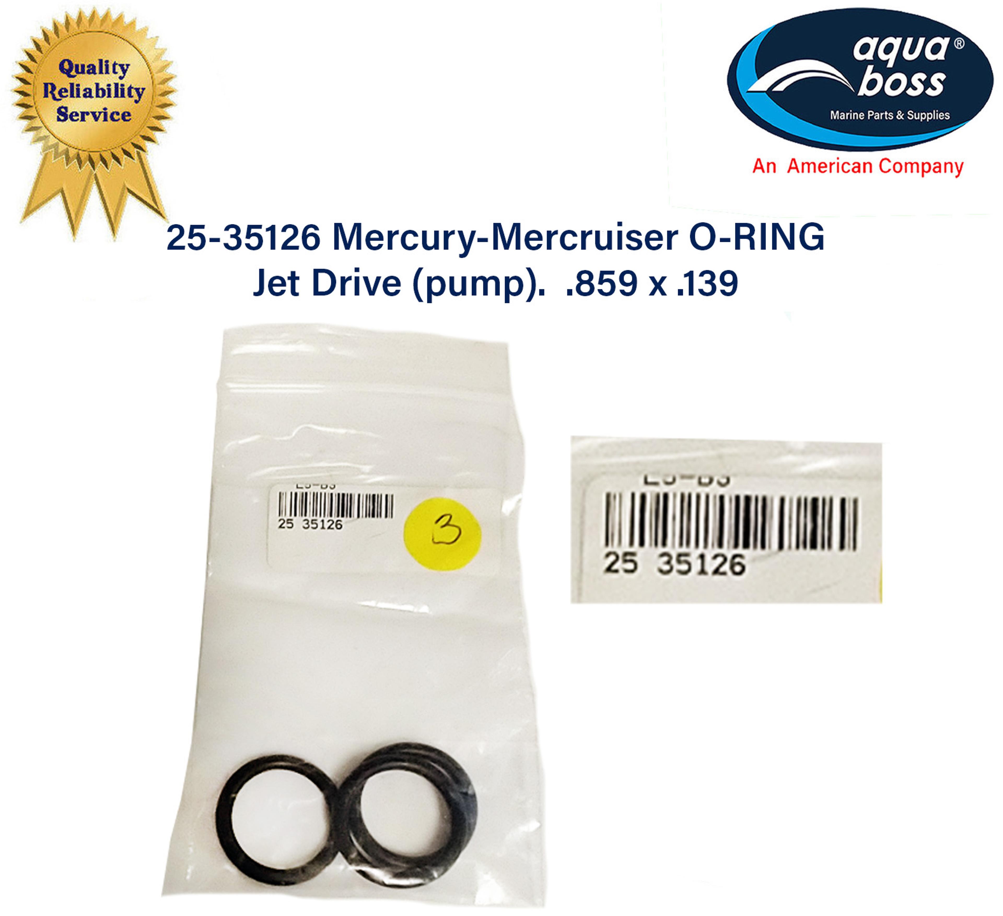 25-35126 Mercury-Mercruiser O-RING Jet Drive (pump). .859 x .139 3 Pieces