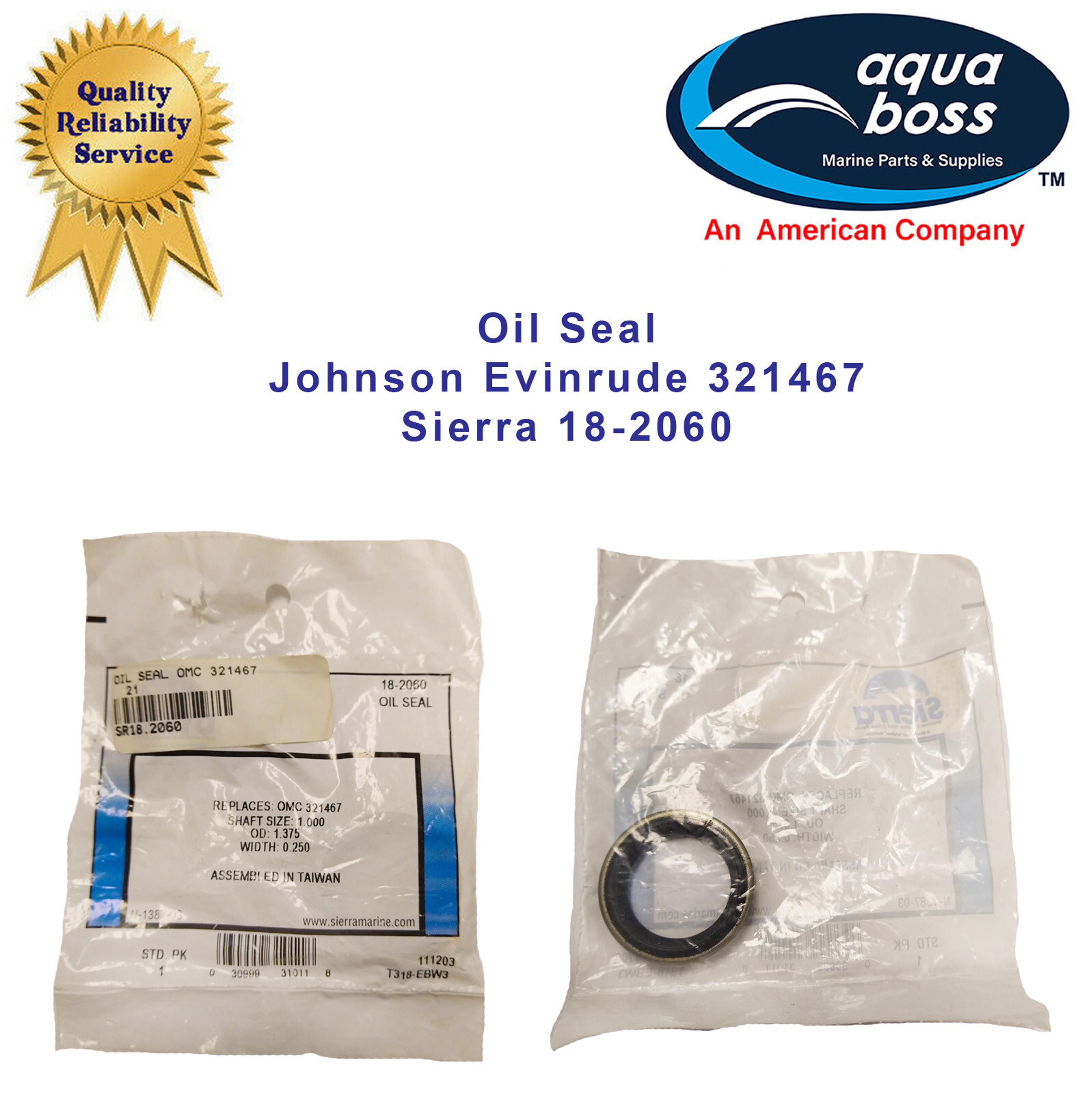 Oil Seal Sierra 18-2060 321467 Johnson Evinrude