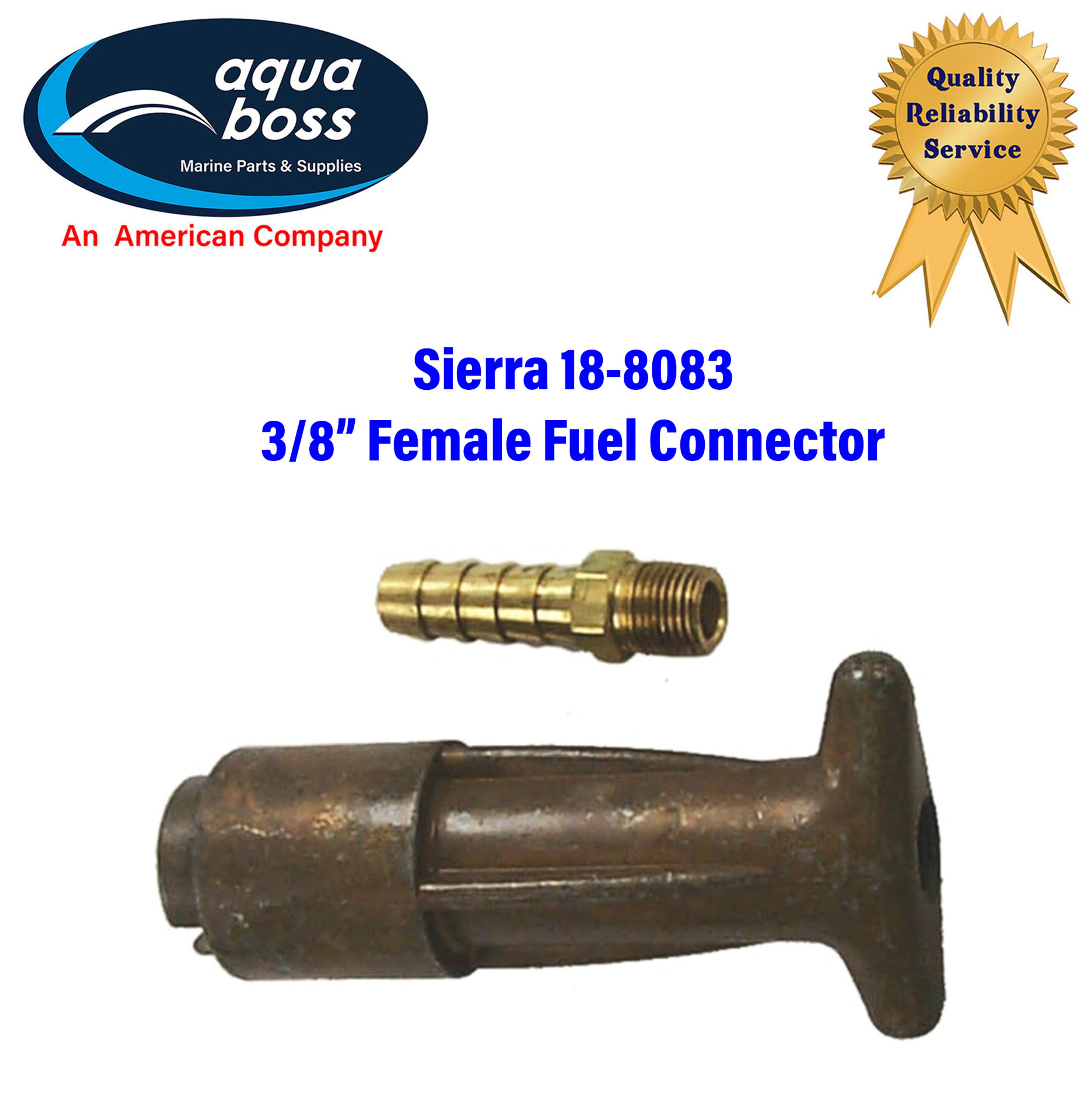 18-8083 Sierra Mercury 3/8” Female Fuel Connector