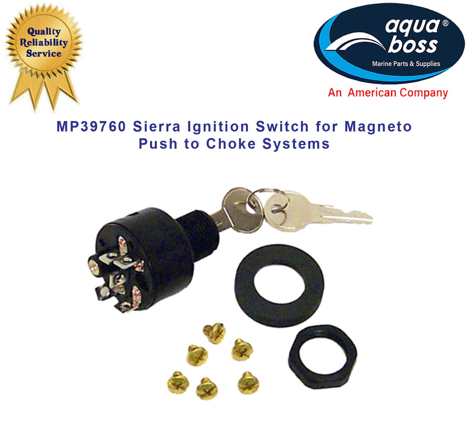 MP39760 Sierra Ignition Switch for Magneto Push to Choke Systems