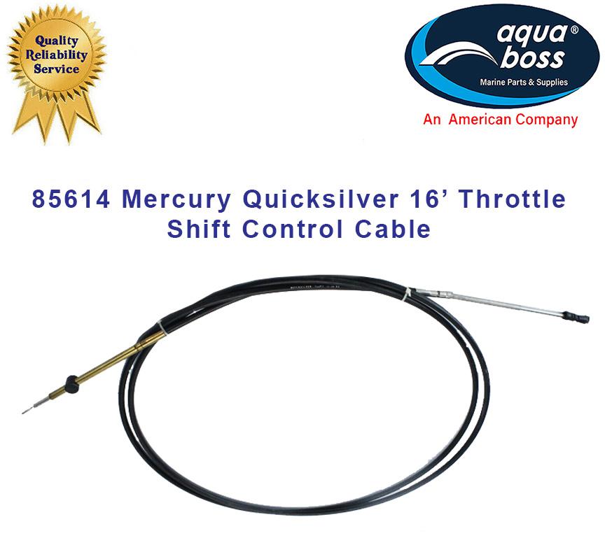 85614 Quicksilver Mercury 16’ Throttle and Shift Control Cable