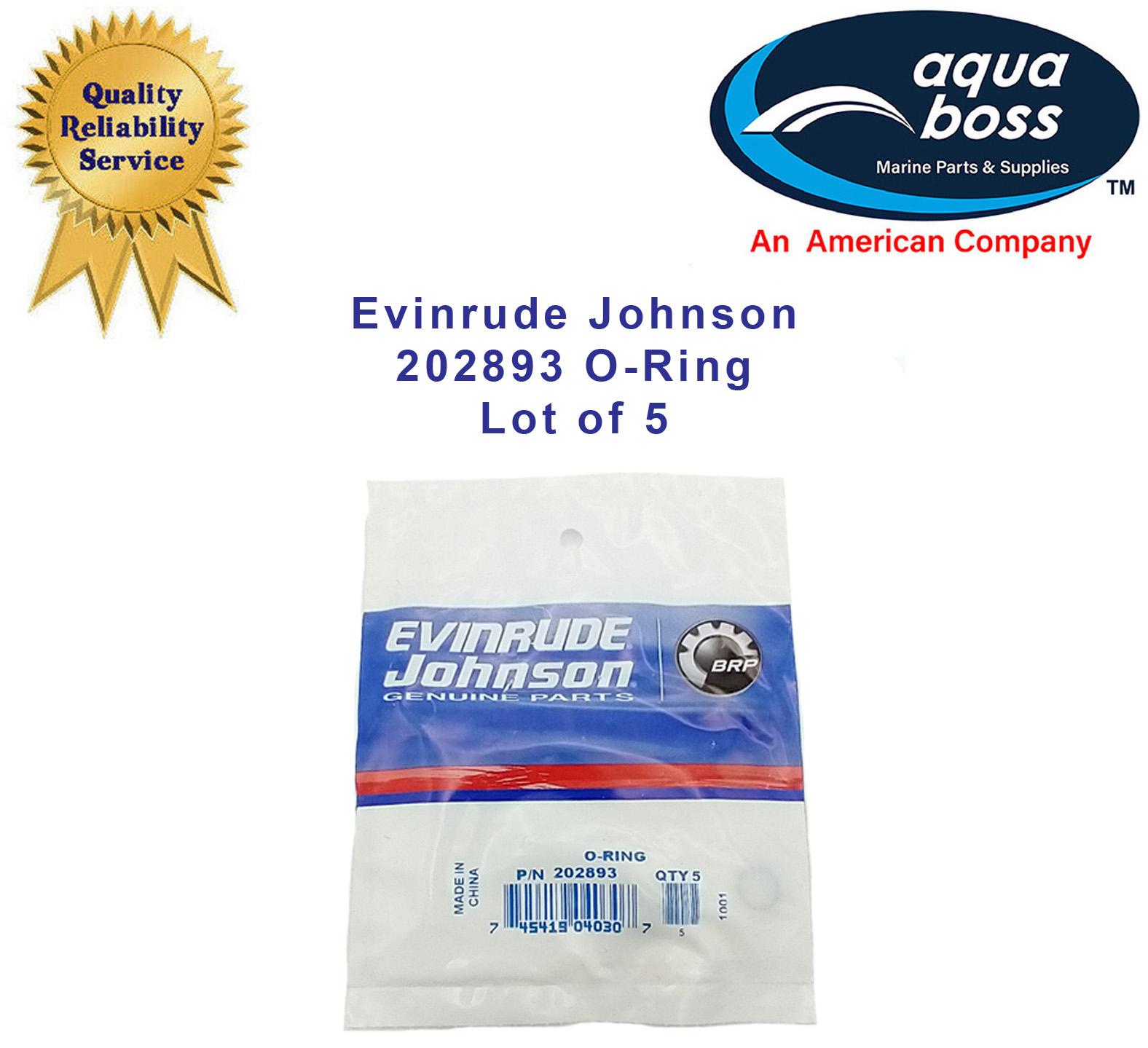O-Ring Lot of 5 202893 Evinrude Johnson