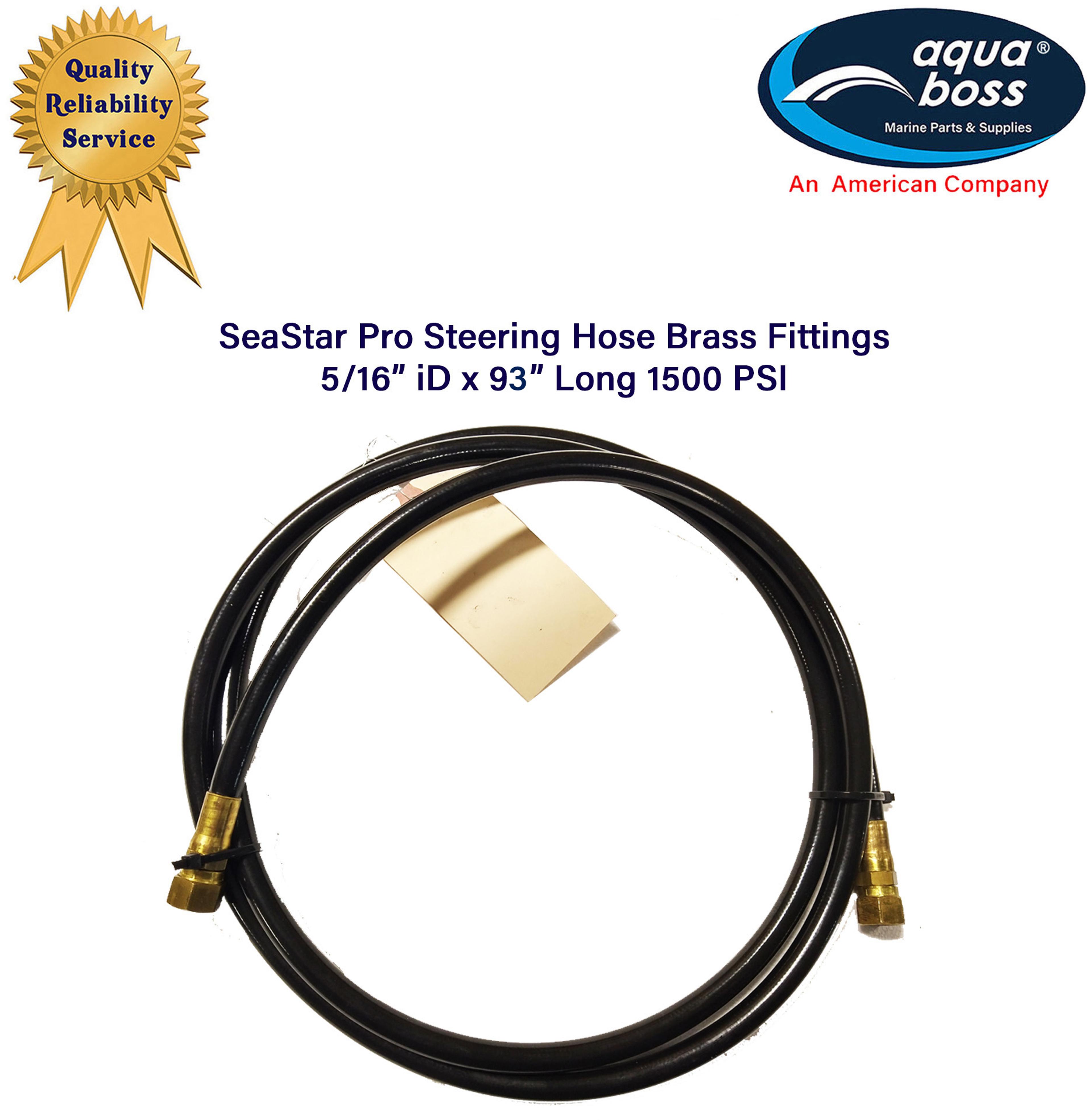SeaStar Pro Steering Hose 5/16" ID 93" Long 1500 PSI Refurbished