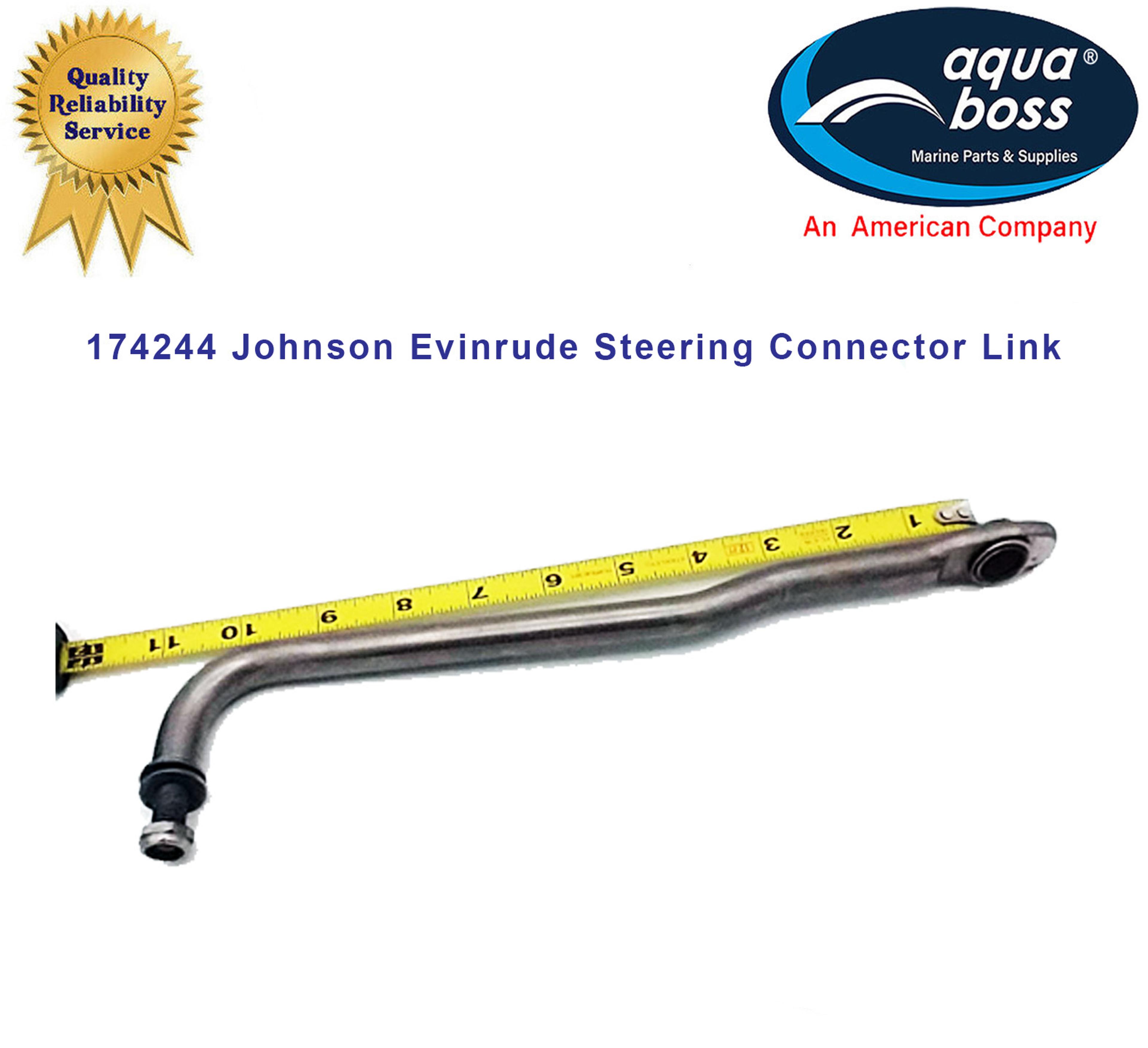 174244 Johnson Evinrude Steering Connector Link 10.75" Hole Center - Stud Center