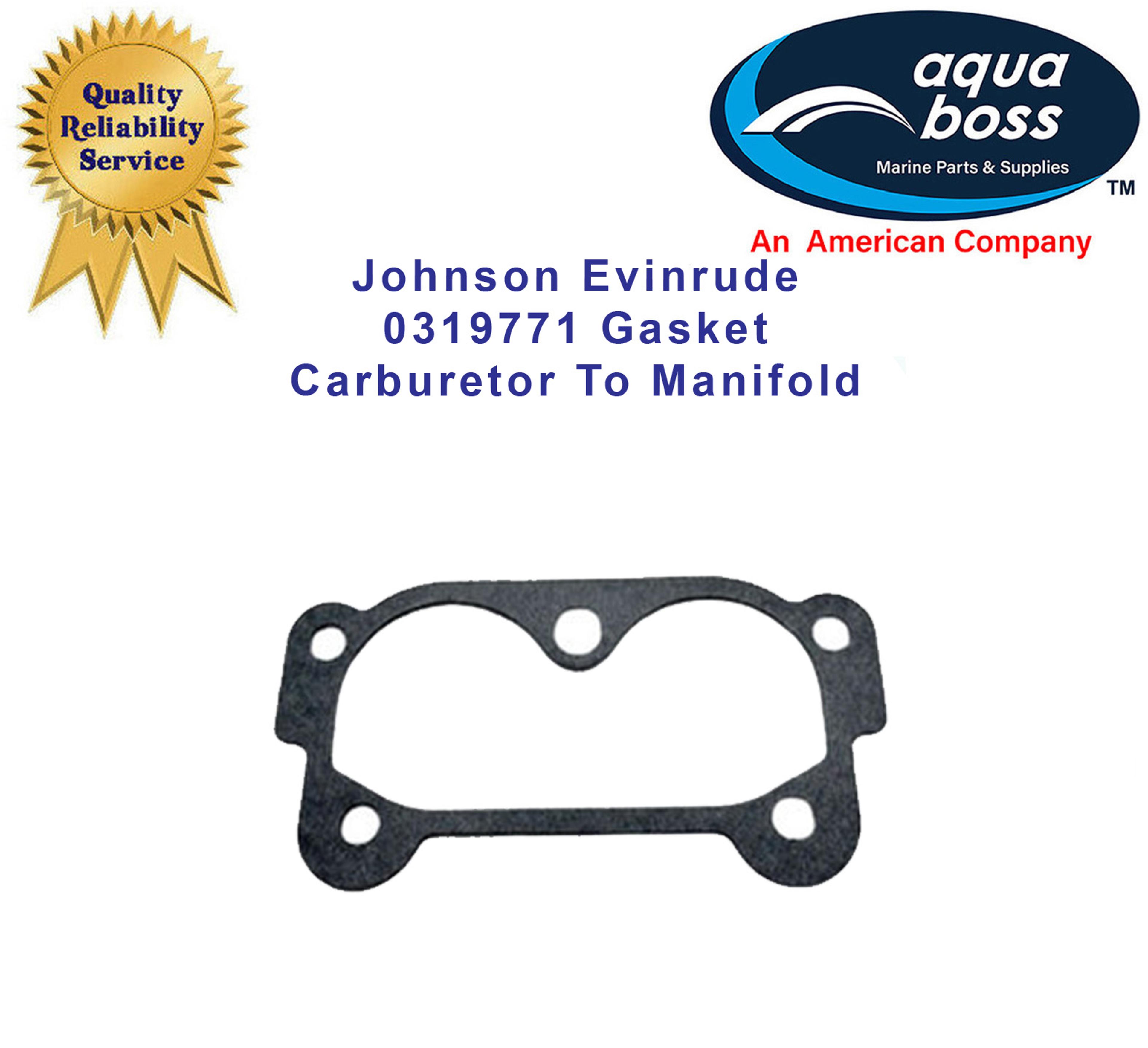 Gasket Carburetor To Manifold 0319771 Johnson Evinrude lot of 5