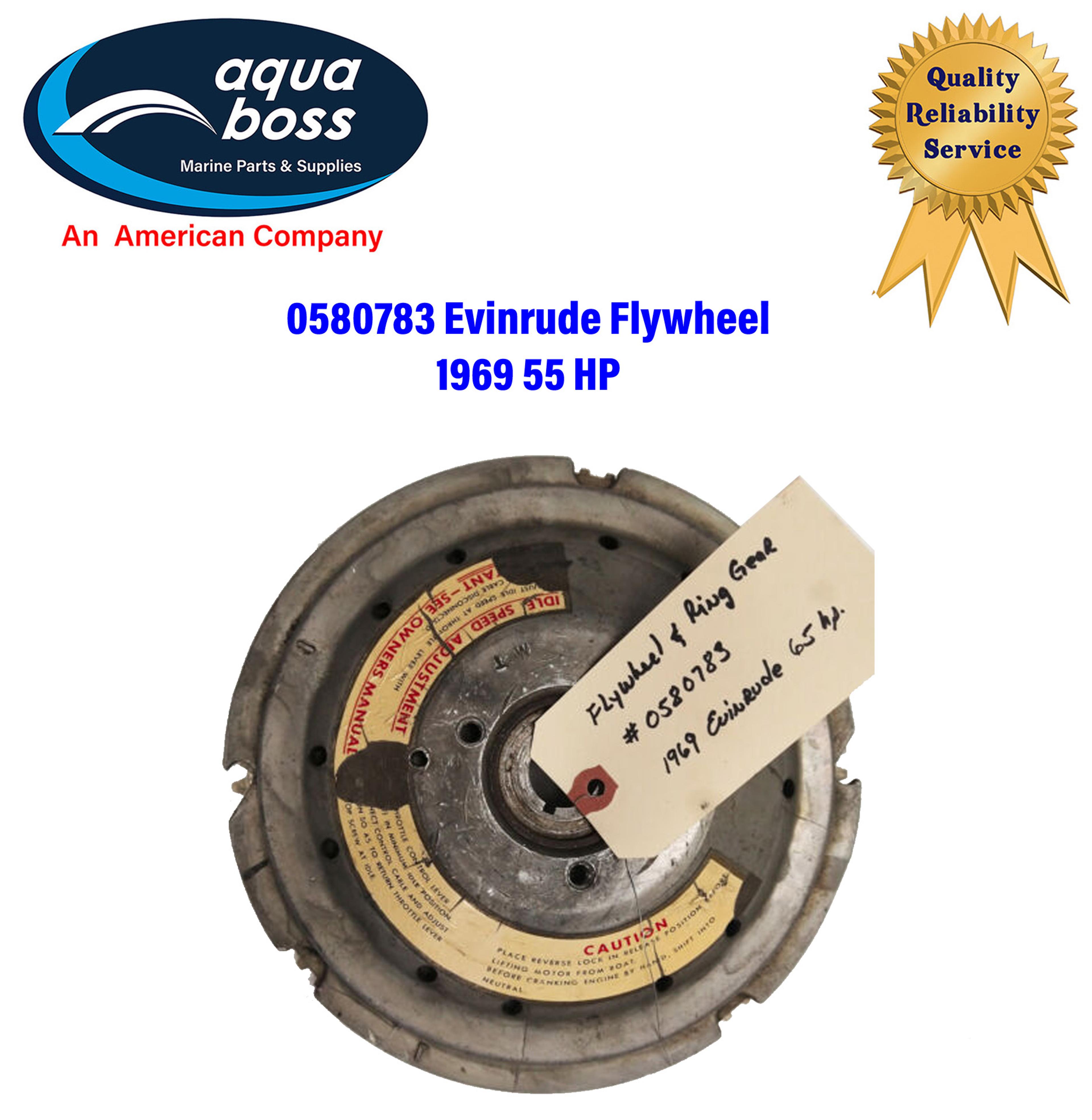 Evinrude Flywheel 0580783 1969 55 Horse Power Outboard Motor