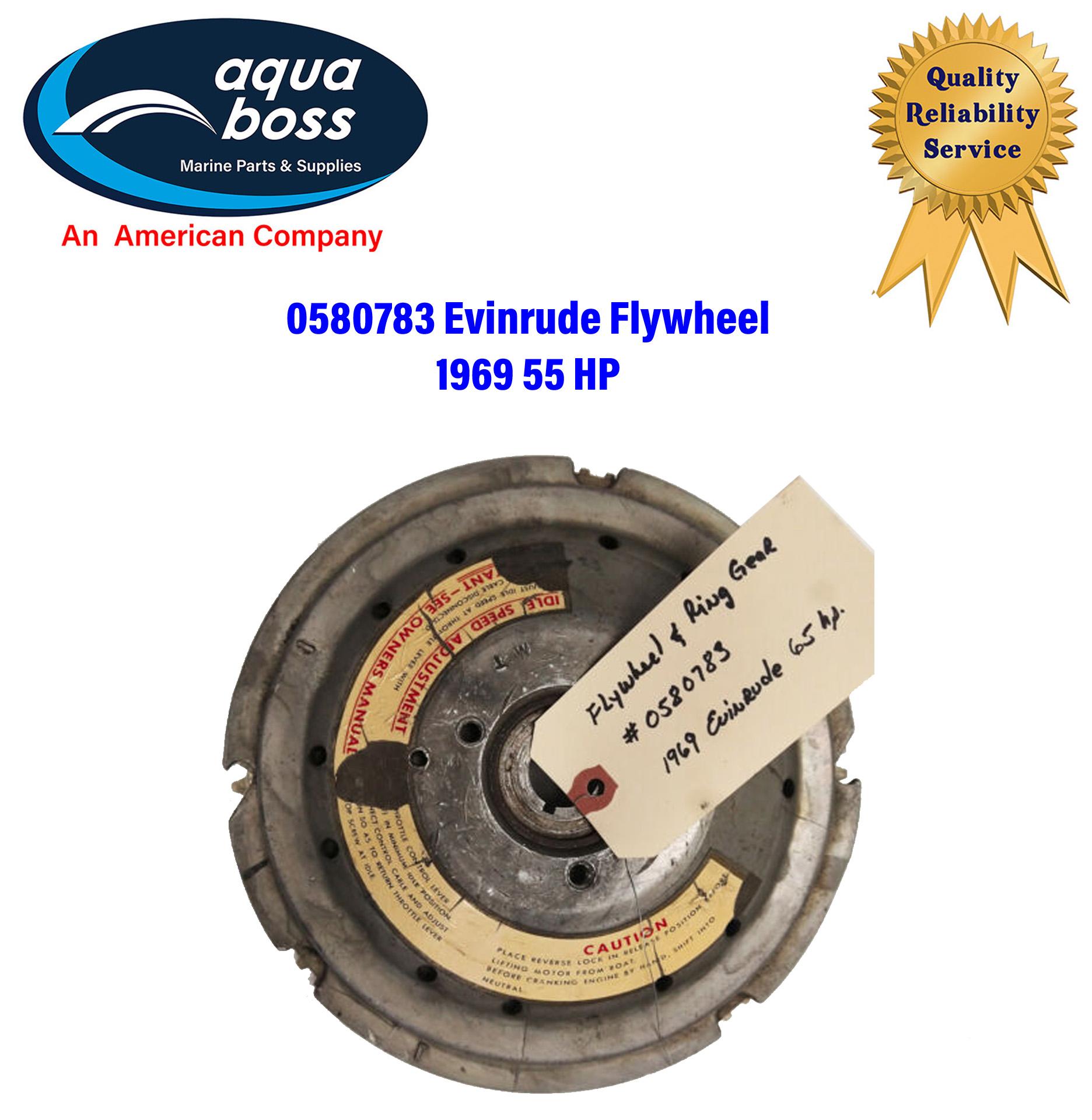 Evinrude Flywheel 0580783 1969 55 Horse Power Outboard Motor