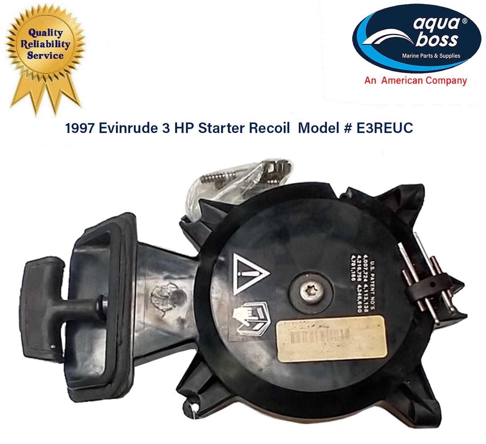 0438646 1997 Evinrude 3 HP Starter Recoil Model # E3REUC Serial # G04298391