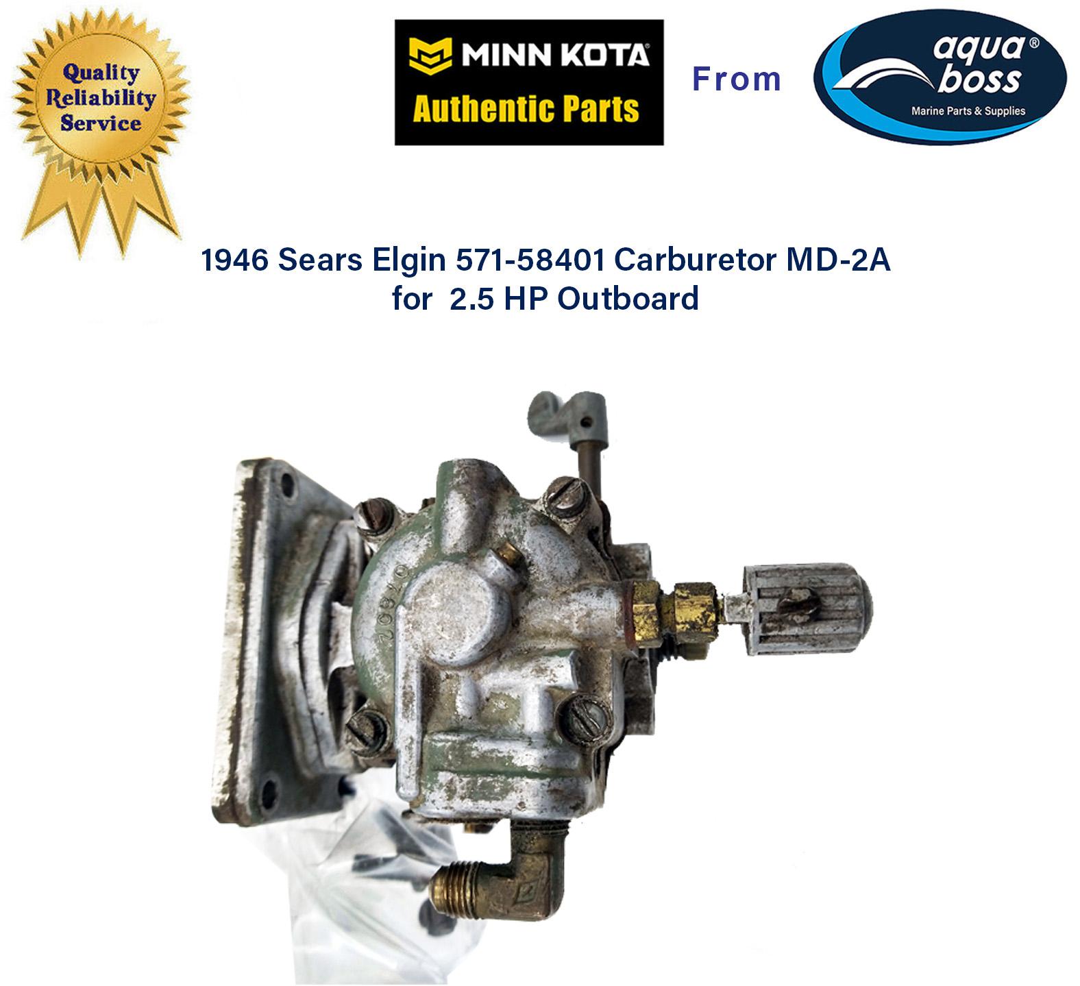 1946 Sears Elgin 571-58401 Carburetor Tillotson MD-2A for 2.5 HP with Reed Plate