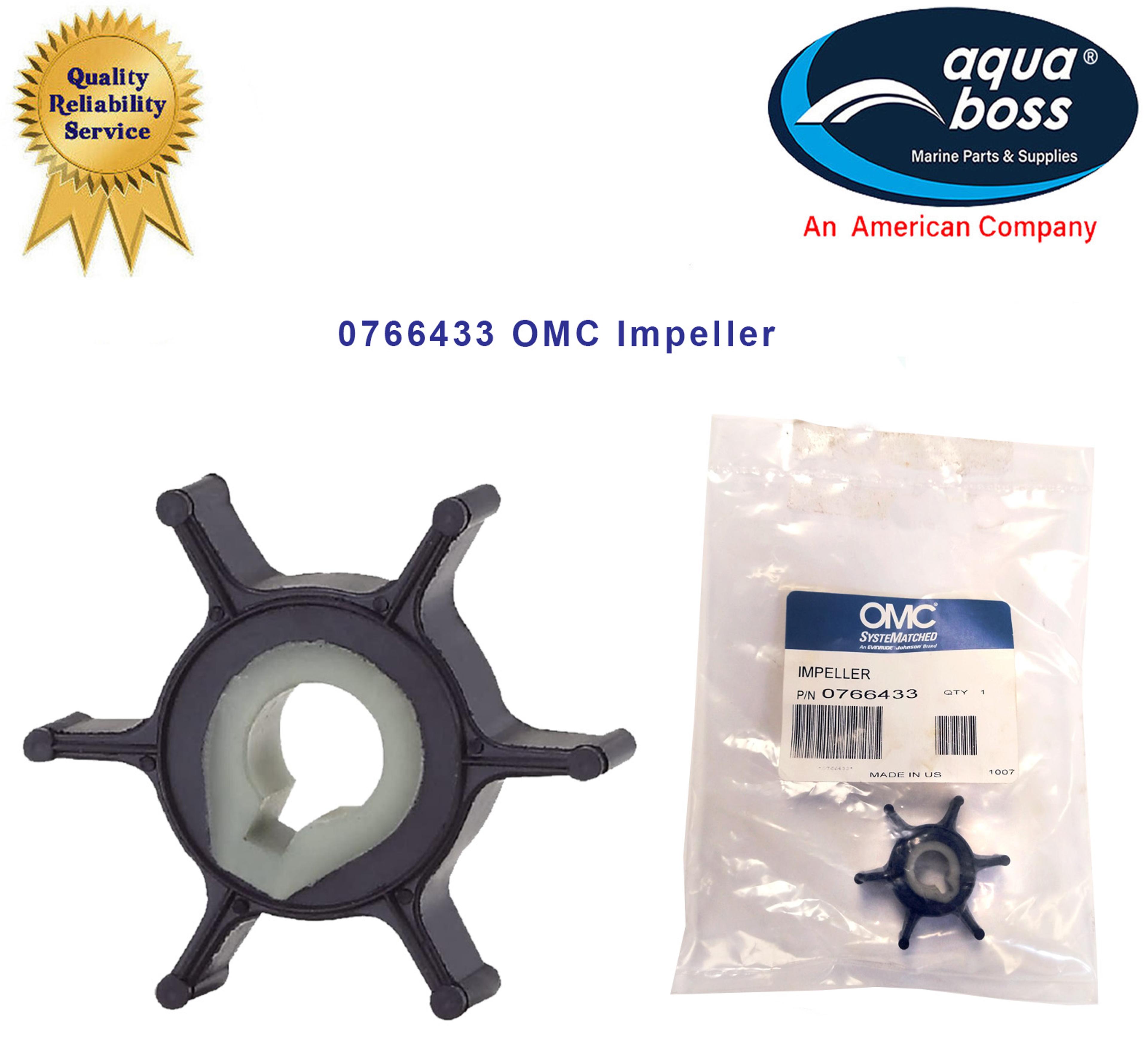 0766433 Johnson Evinrude OMC Water Pump Impeller
