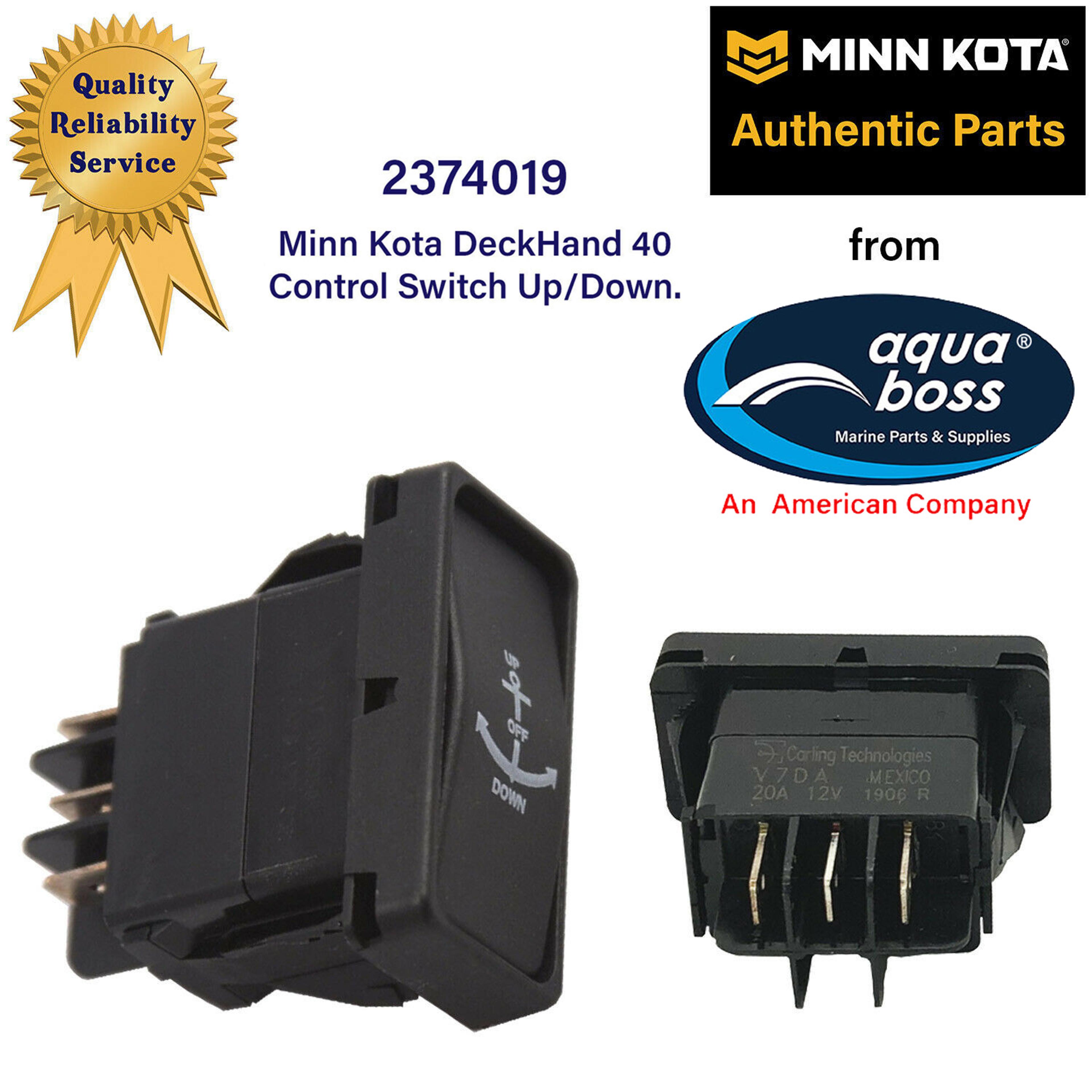 DeckHand 40 2374019 Minn Kota Control Switch Electric Anchor Winch