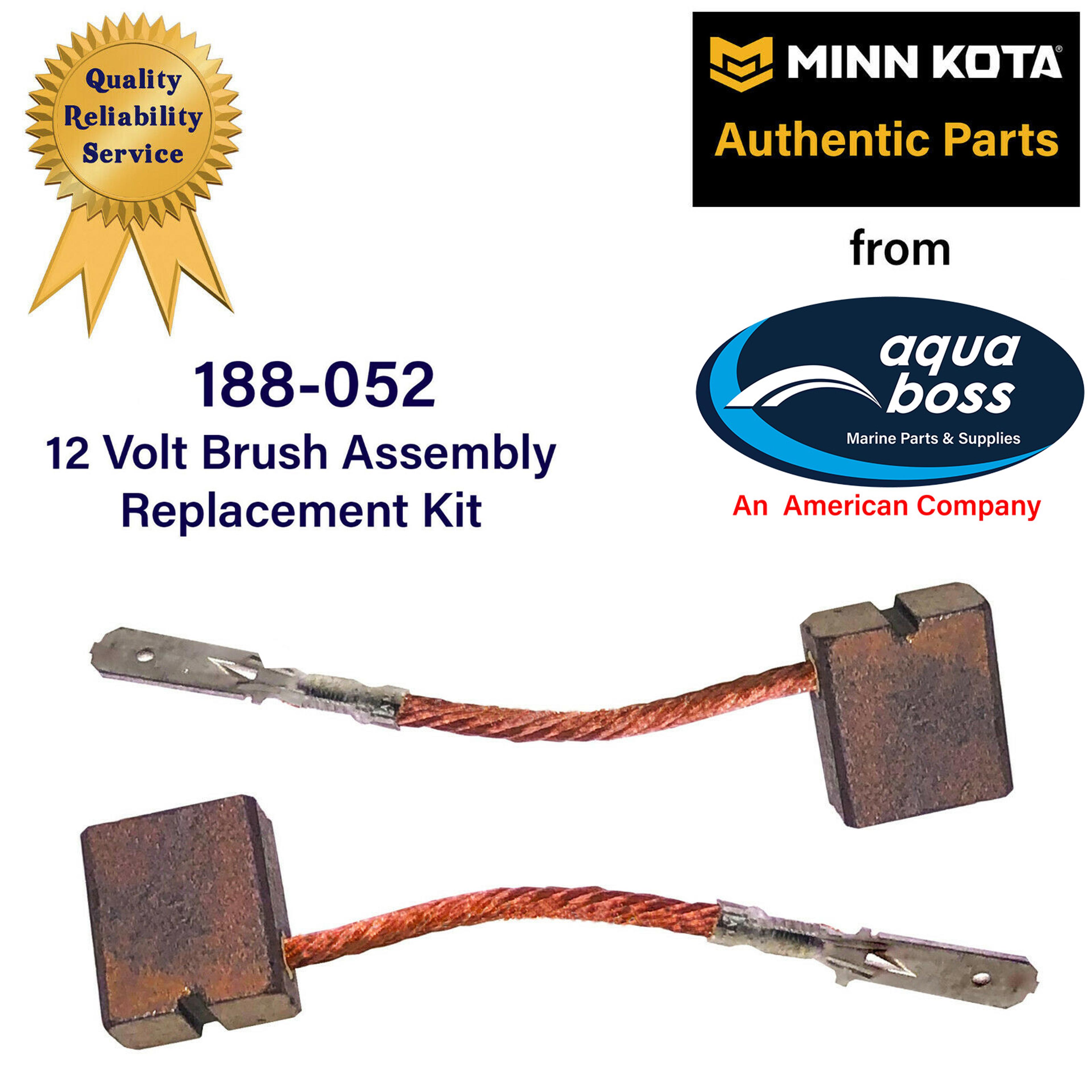 Motor Brushes 188-052 Minn Kota 12 Volt 2 Brush Replacement Kit