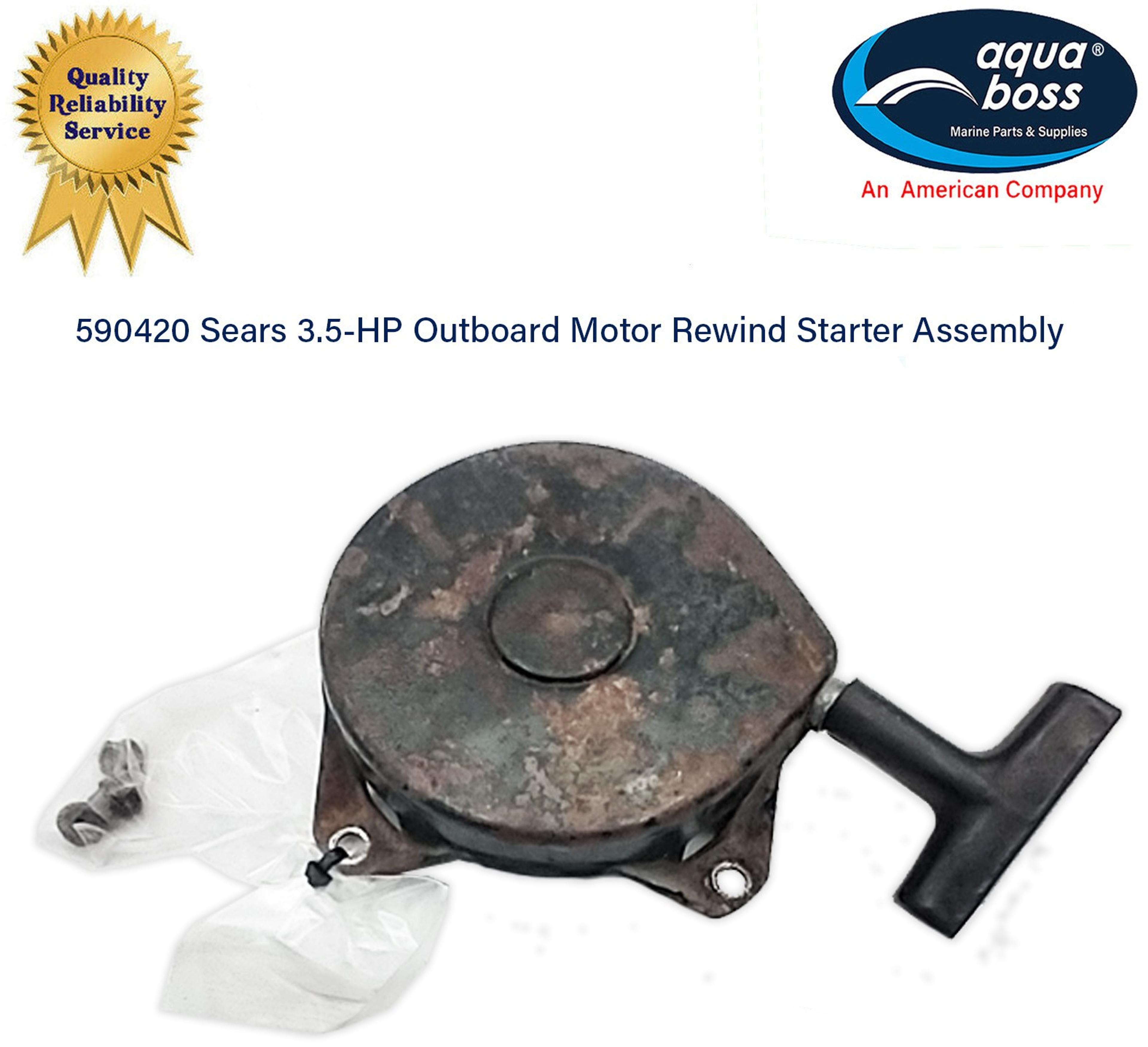 590420 Sears 3.5-HP Outboard 2158560 Motor Rewind Starter Assembly