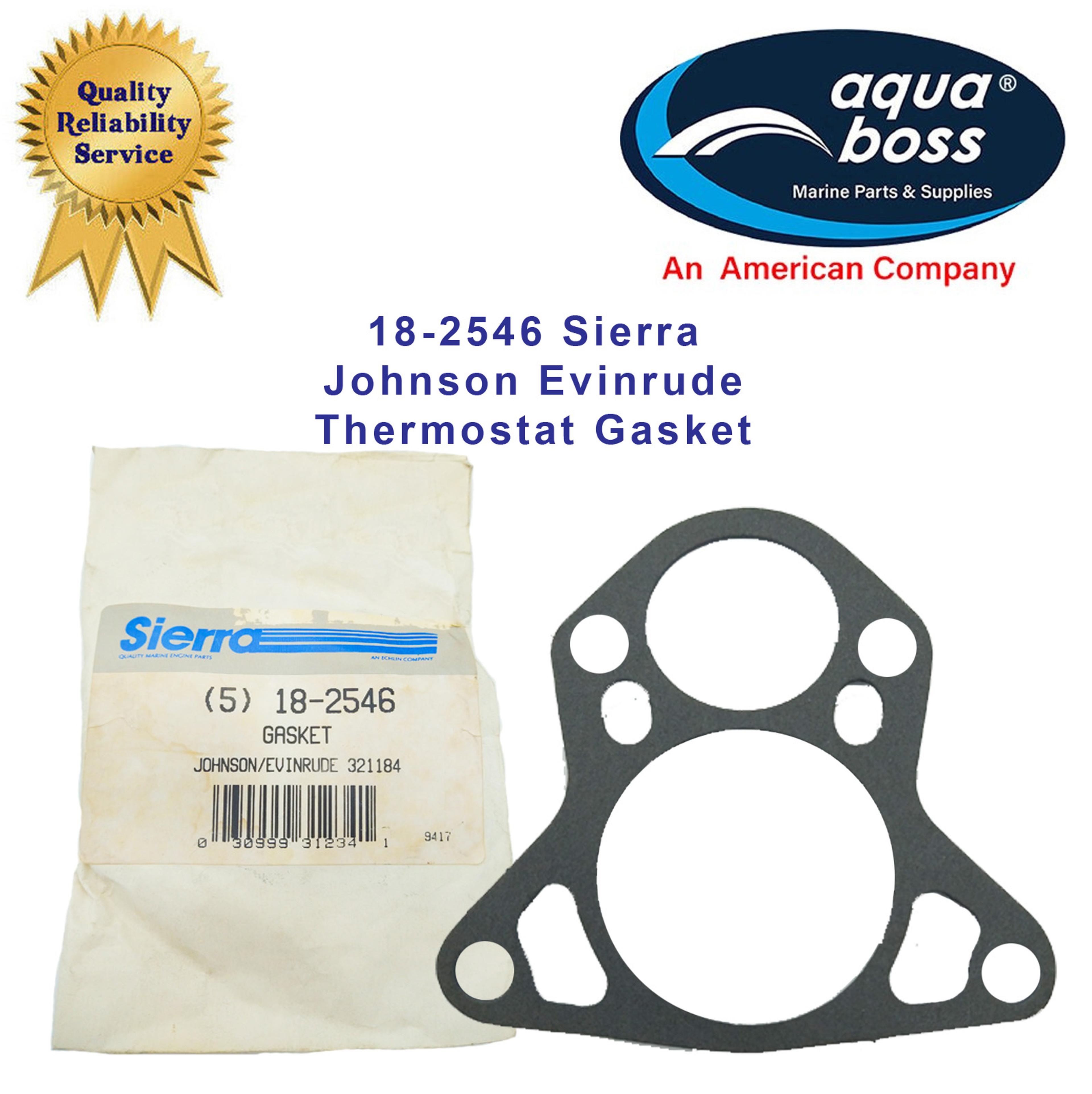 Sierra 18-2546 Thermostat Gasket 1 piece Replaces Johnson Evinrude