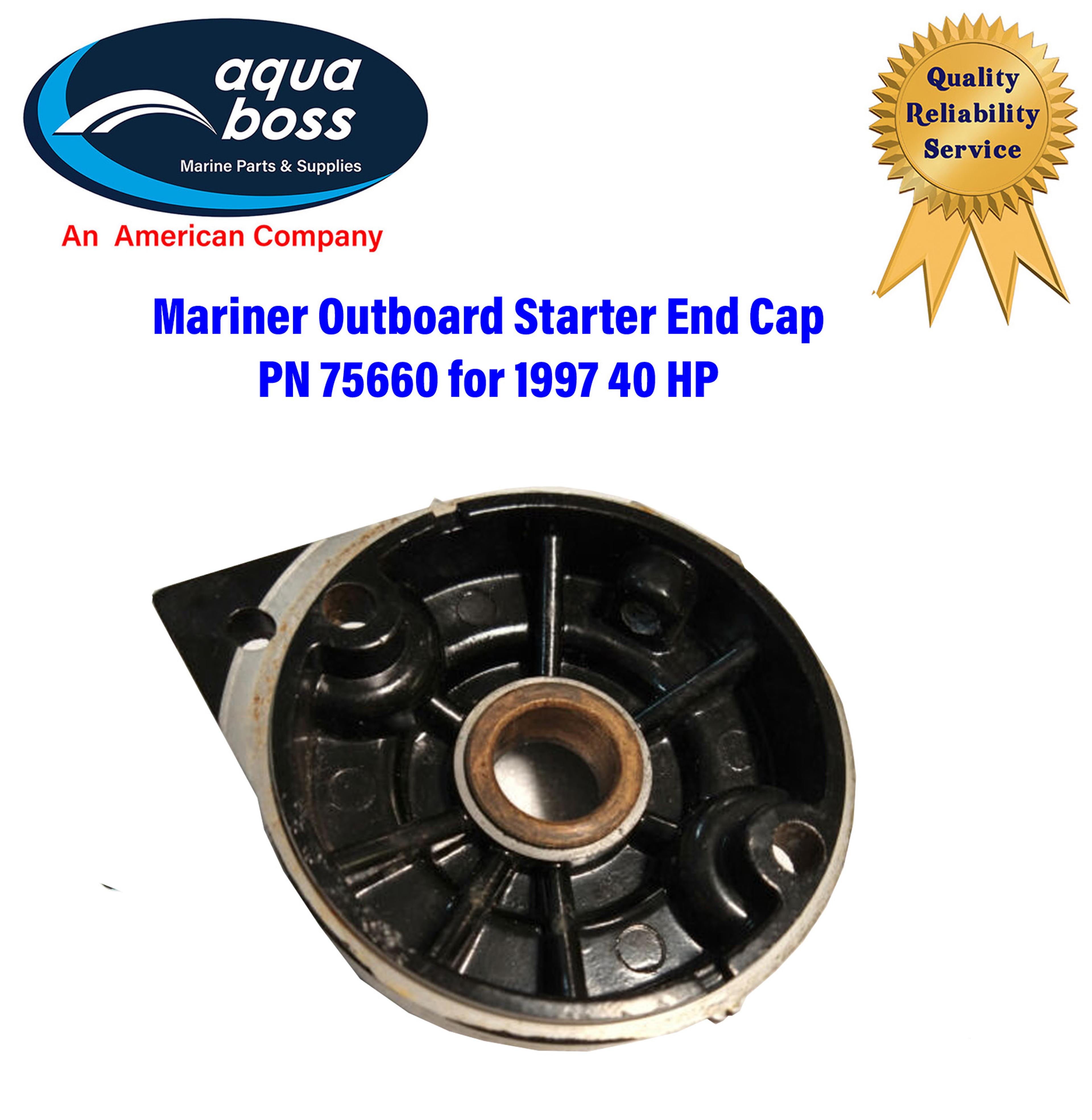 75660 Mariner Outboard Starter End Cap for 1997 40 HP