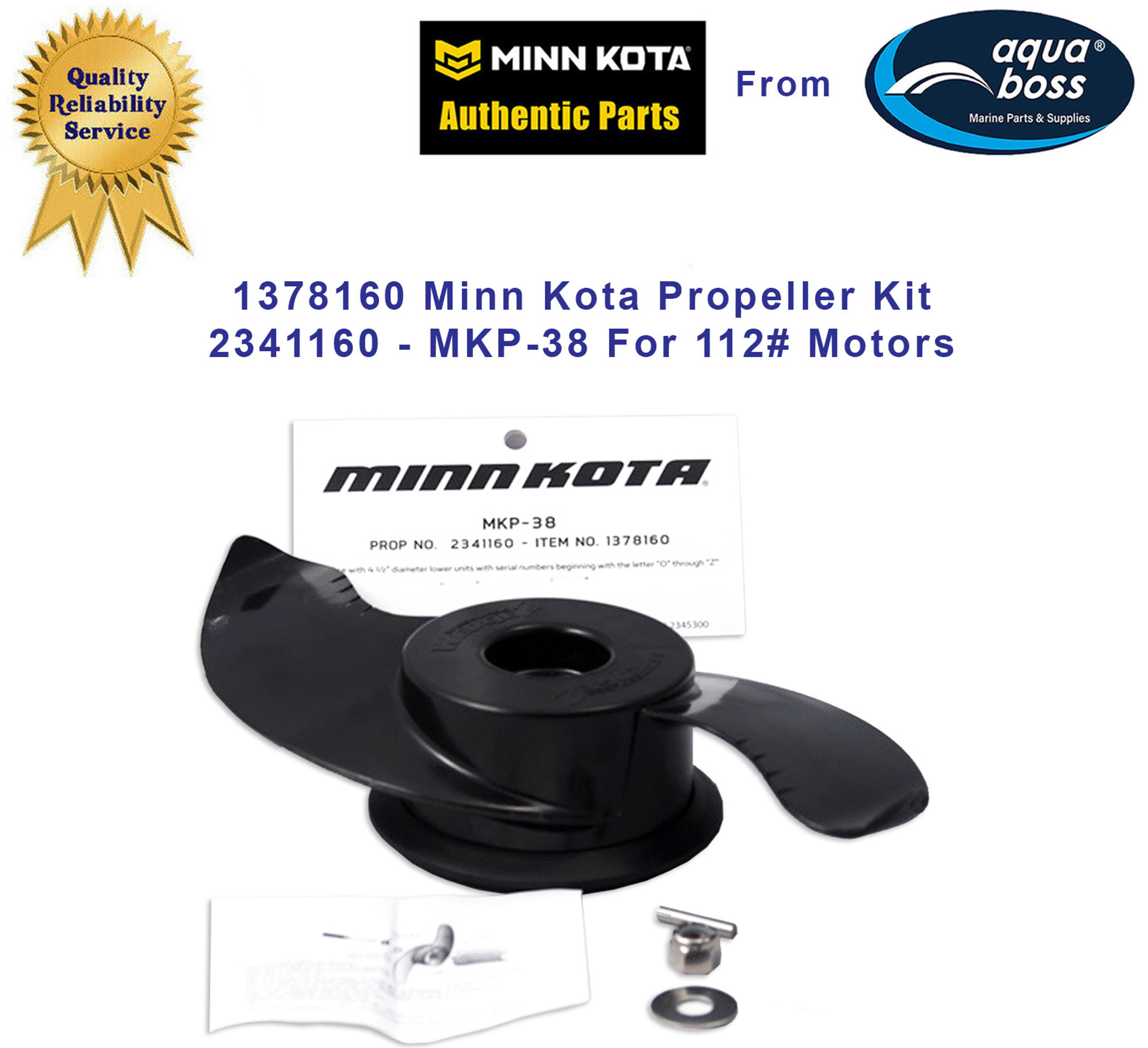 1378160 Minn Kota Propeller Kit 2341160 - MKP-38 For 112# Motors