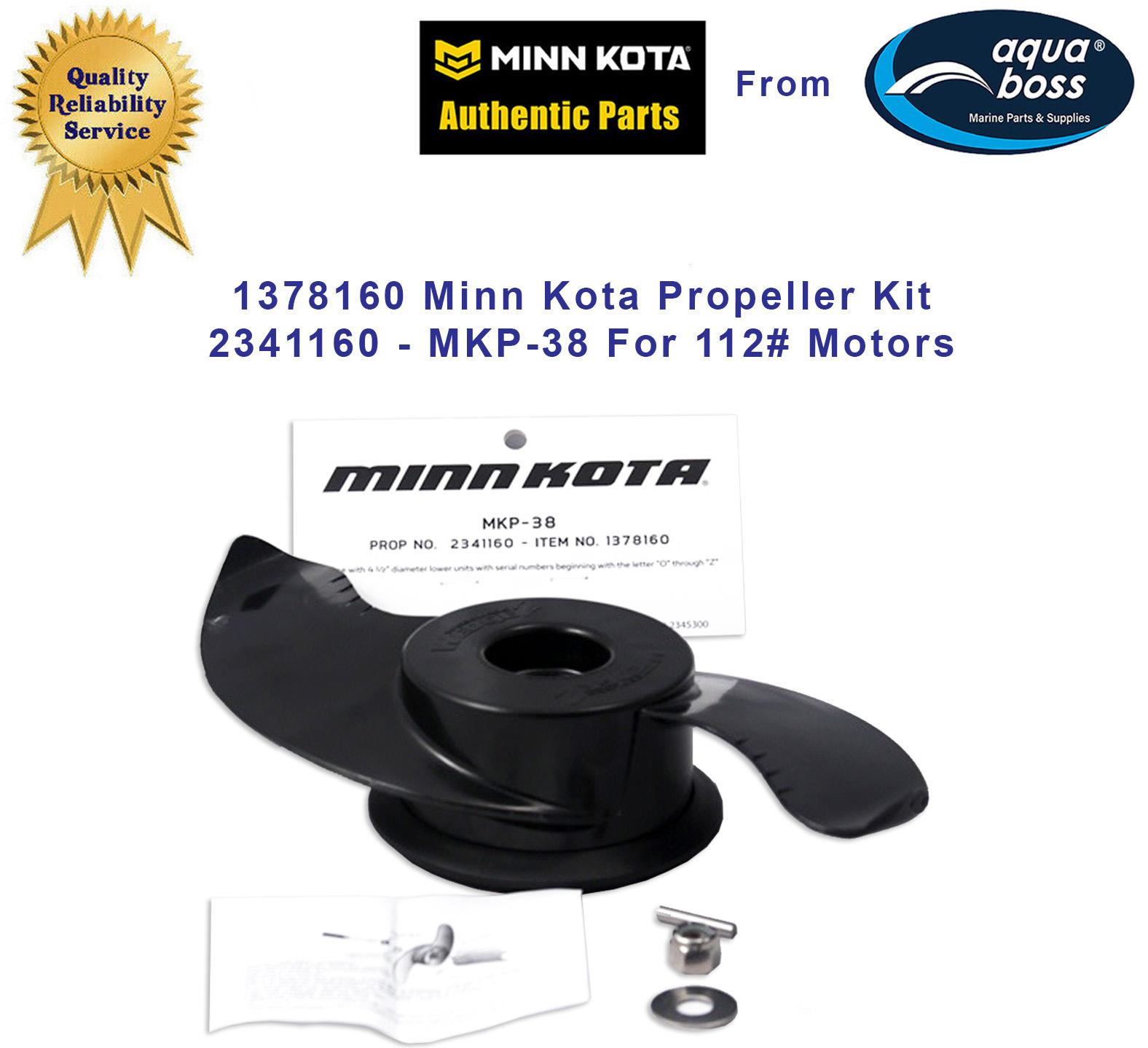 1378160 Minn Kota Propeller Kit 2341160 - MKP-38 For 112# Motors