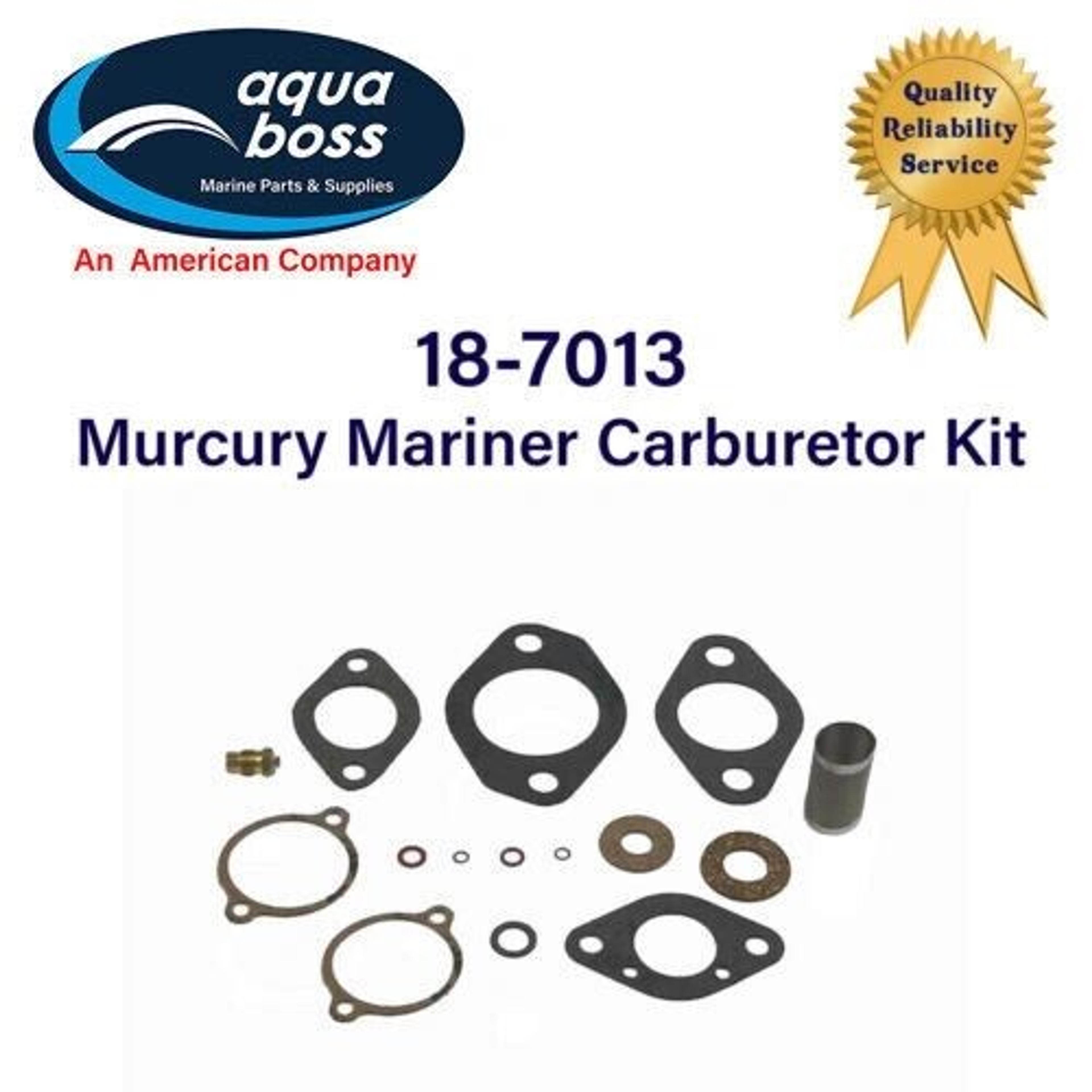 Sierra 18-7013 Mercury Mariner Carburetor Repair Kit AJ, KA,KB, KC, KD