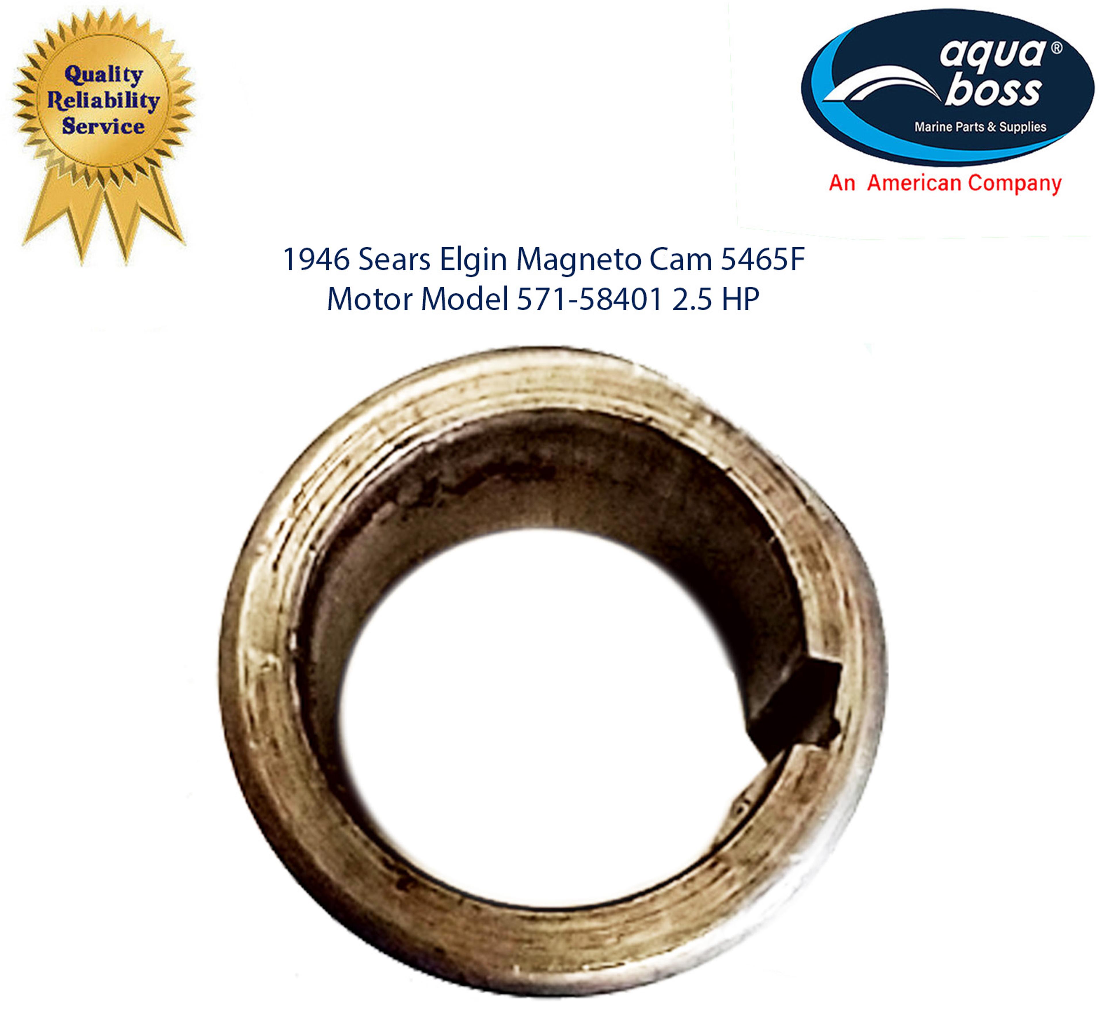 1946 Sears Elgin Magneto Cam 5465F Motor Model 571-58401 2.5 HP