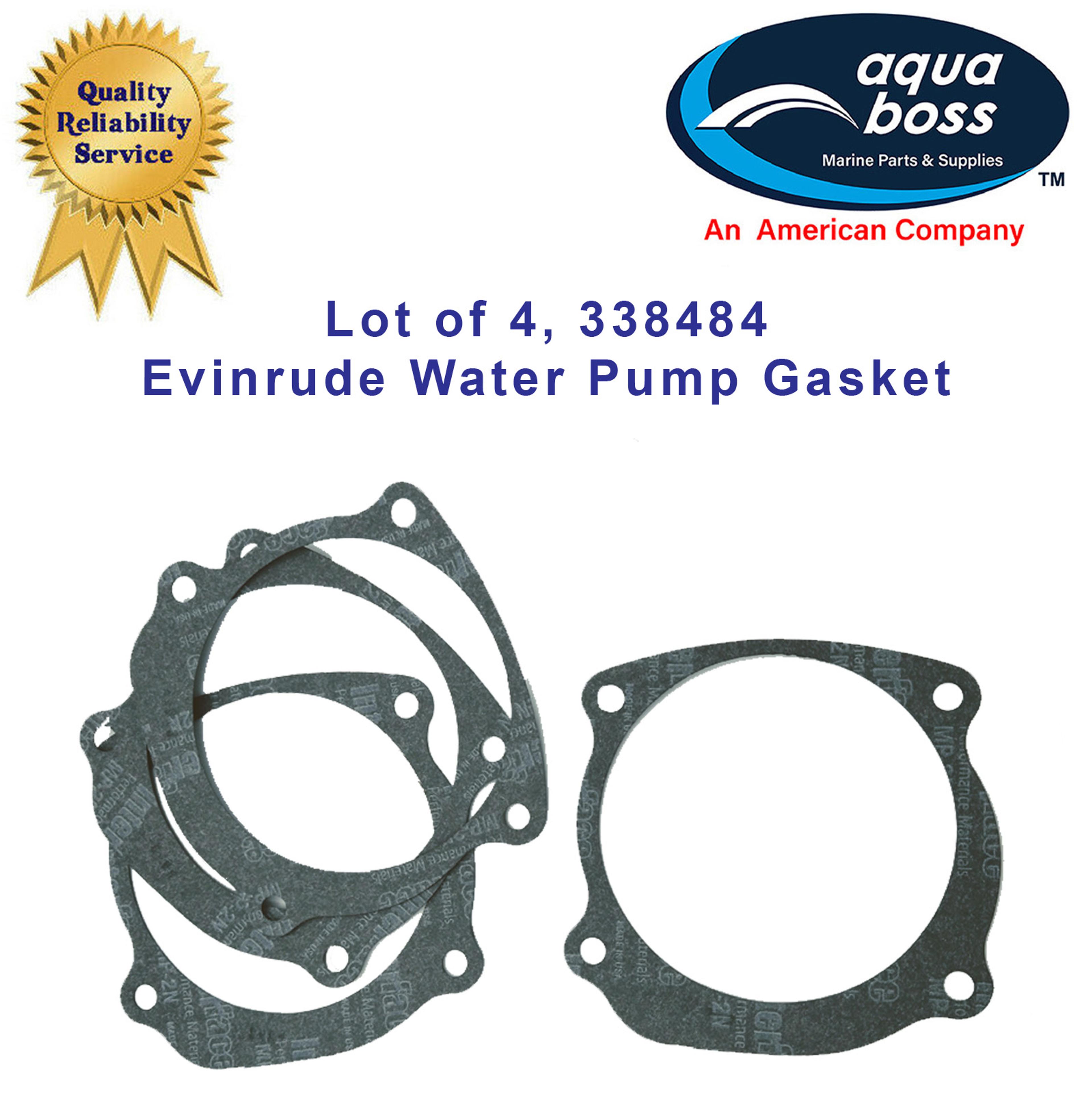 338484 Evinrude Water Pump Gasket Lot of 4