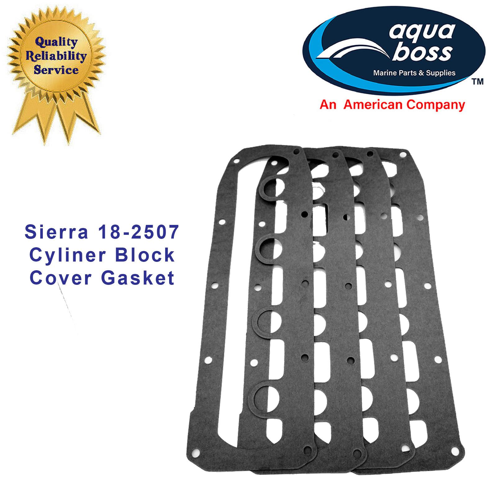 Sierra 18-2507 Cylinder Block Cover Gasket Mercury Mariner 27-85487 Lot of 4