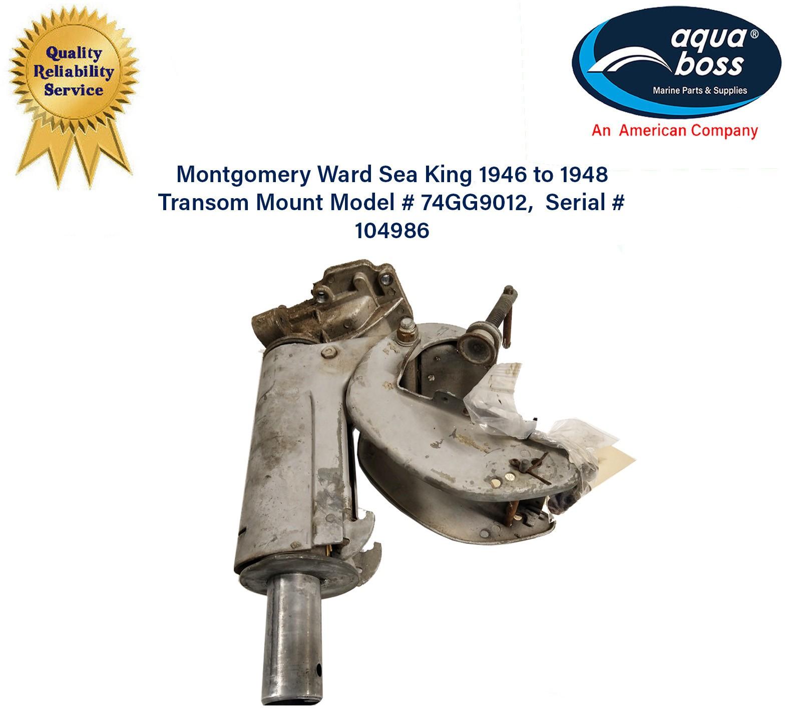 Montgomery Ward 5 HP Sea King 1946 to 48 Transom Mount # 74GG9012 by Gale