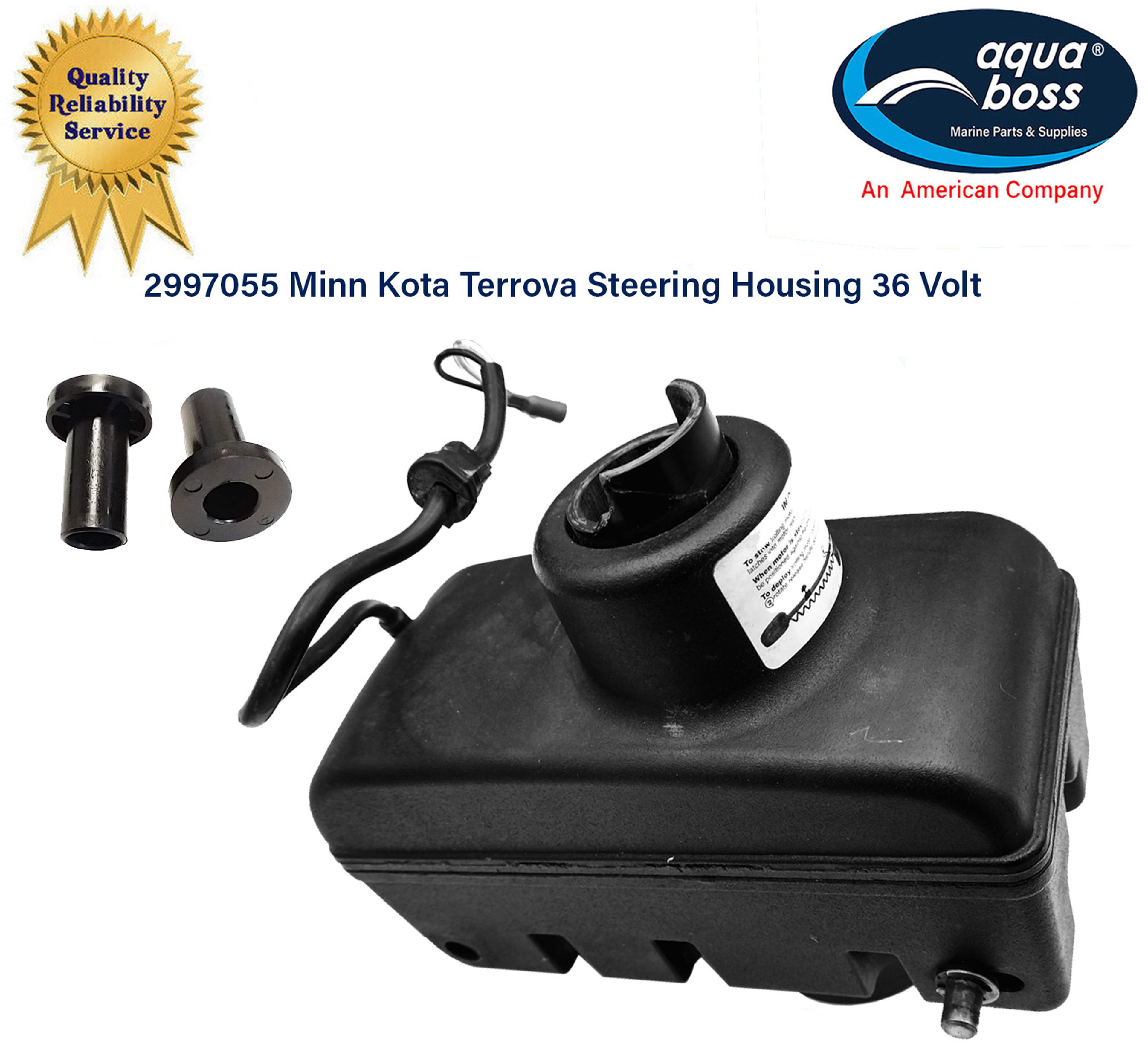 2997055 Minn Kota Terrova Steering Housing 36 Volt 2007 - 2016 with New Bushings