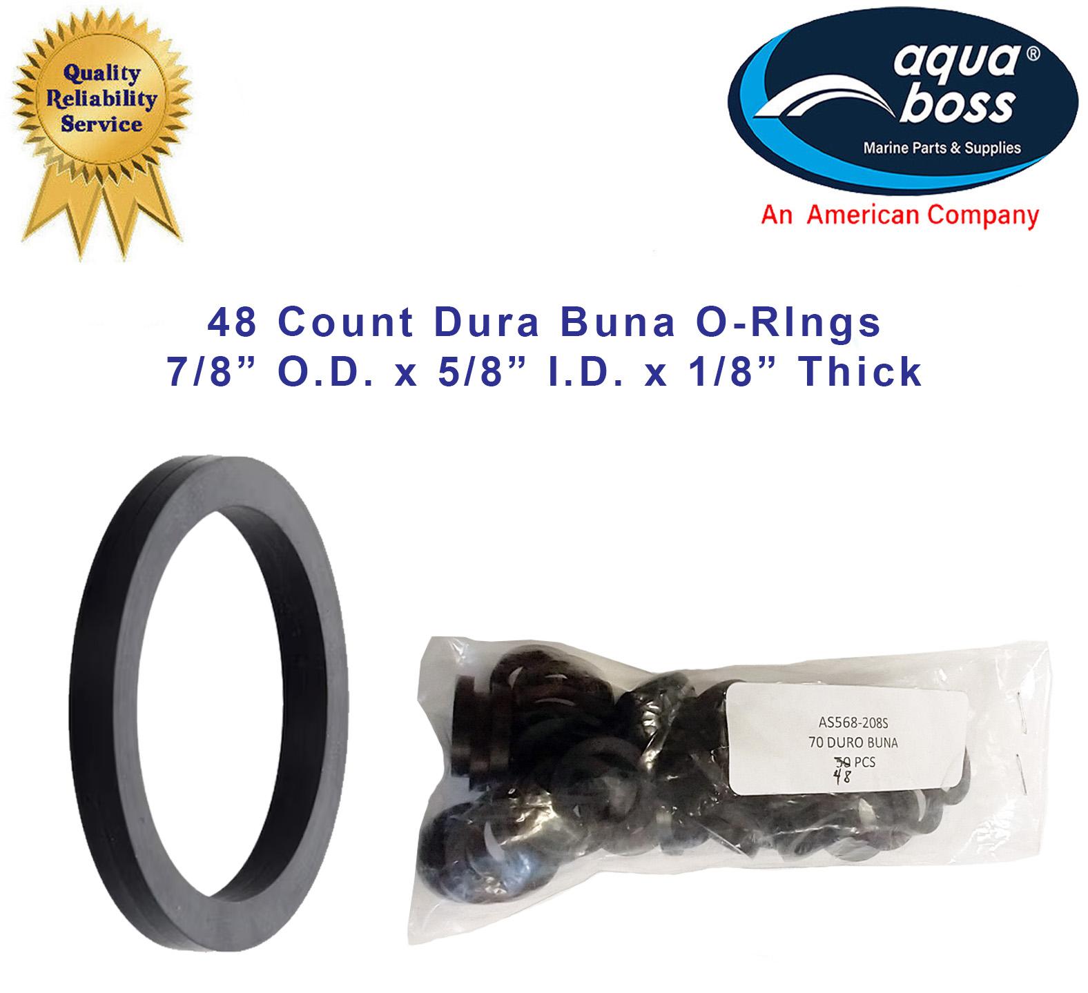 48 Count Dura Buna O-RIng 7/8” O.D. x 5/8” I.D. x 1/8” Thick
