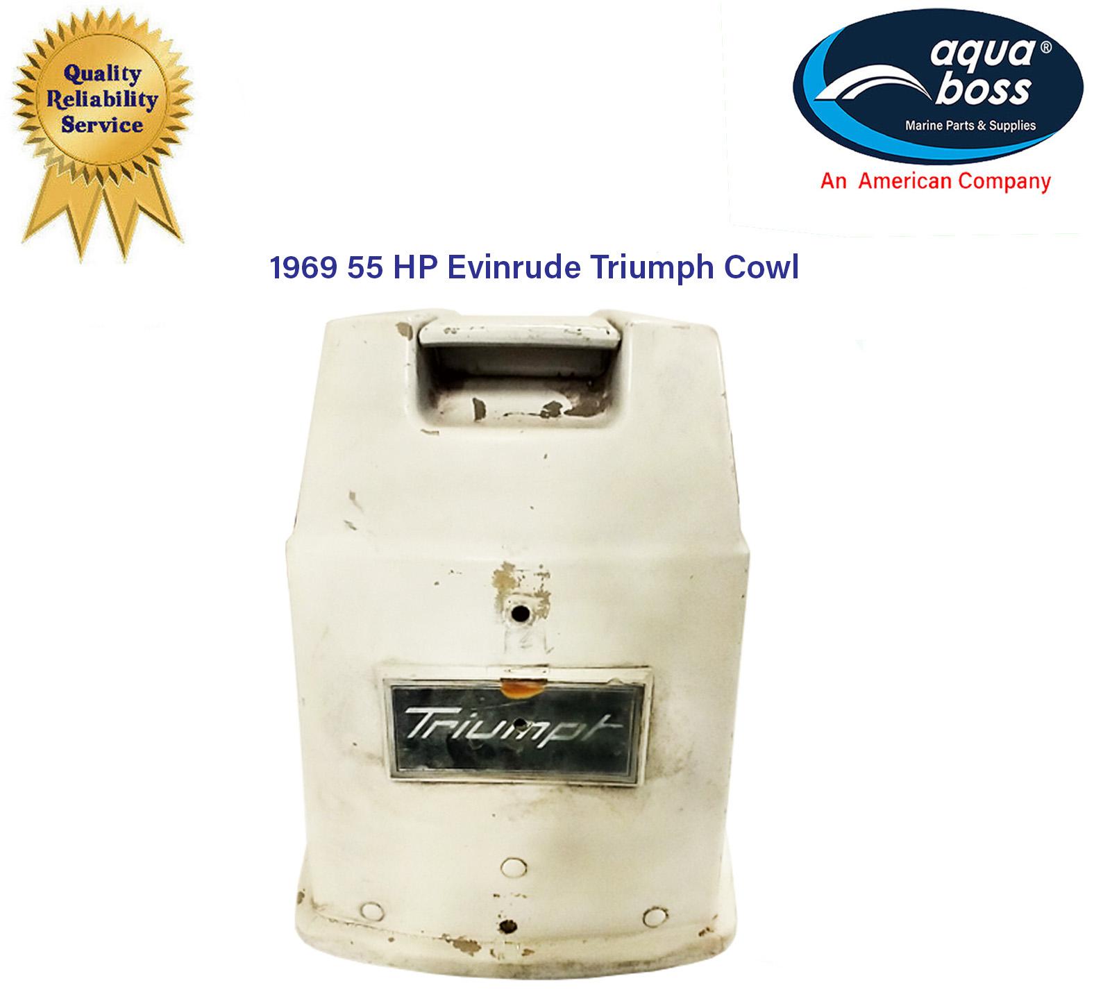 1969 55 HP Evinrude Electronic Ignition Triumph Engine Cowl Cover
