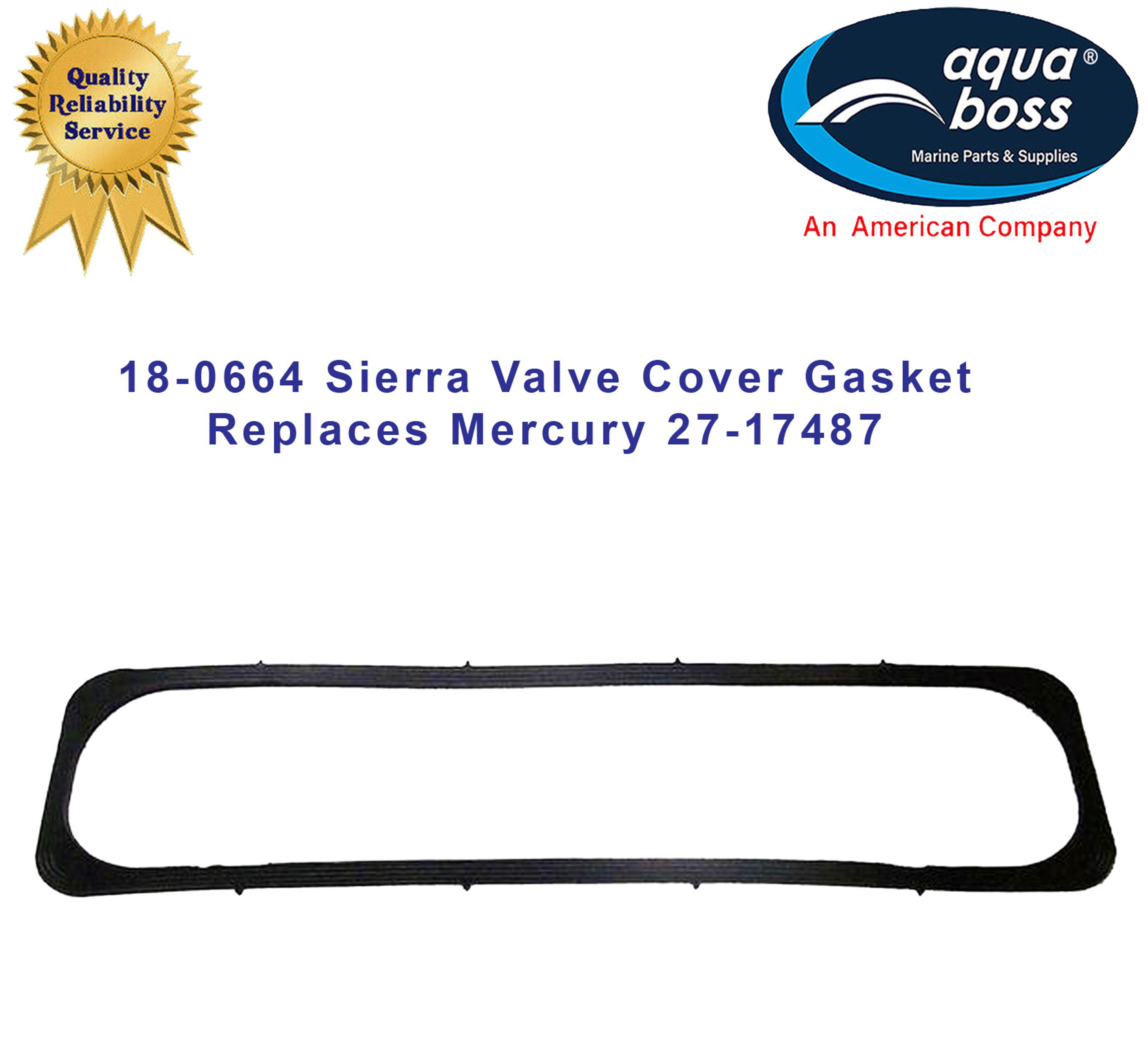 18-0664 Sierra Mercury 27-17487 Valve Cover Gasket