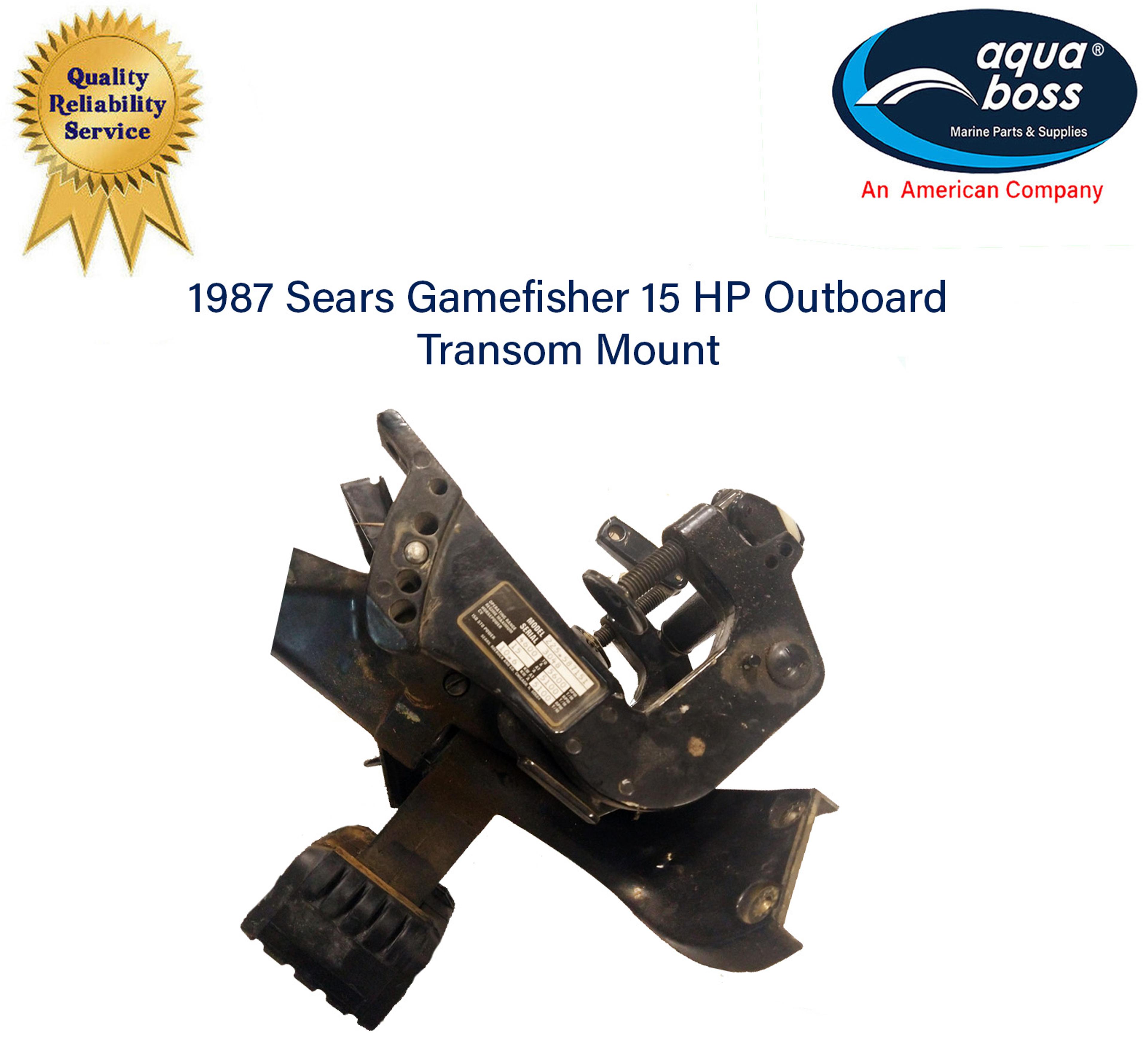 1987 Sears Gamefisher 15 HP Outboard Transom Mount and Swivel Bracket