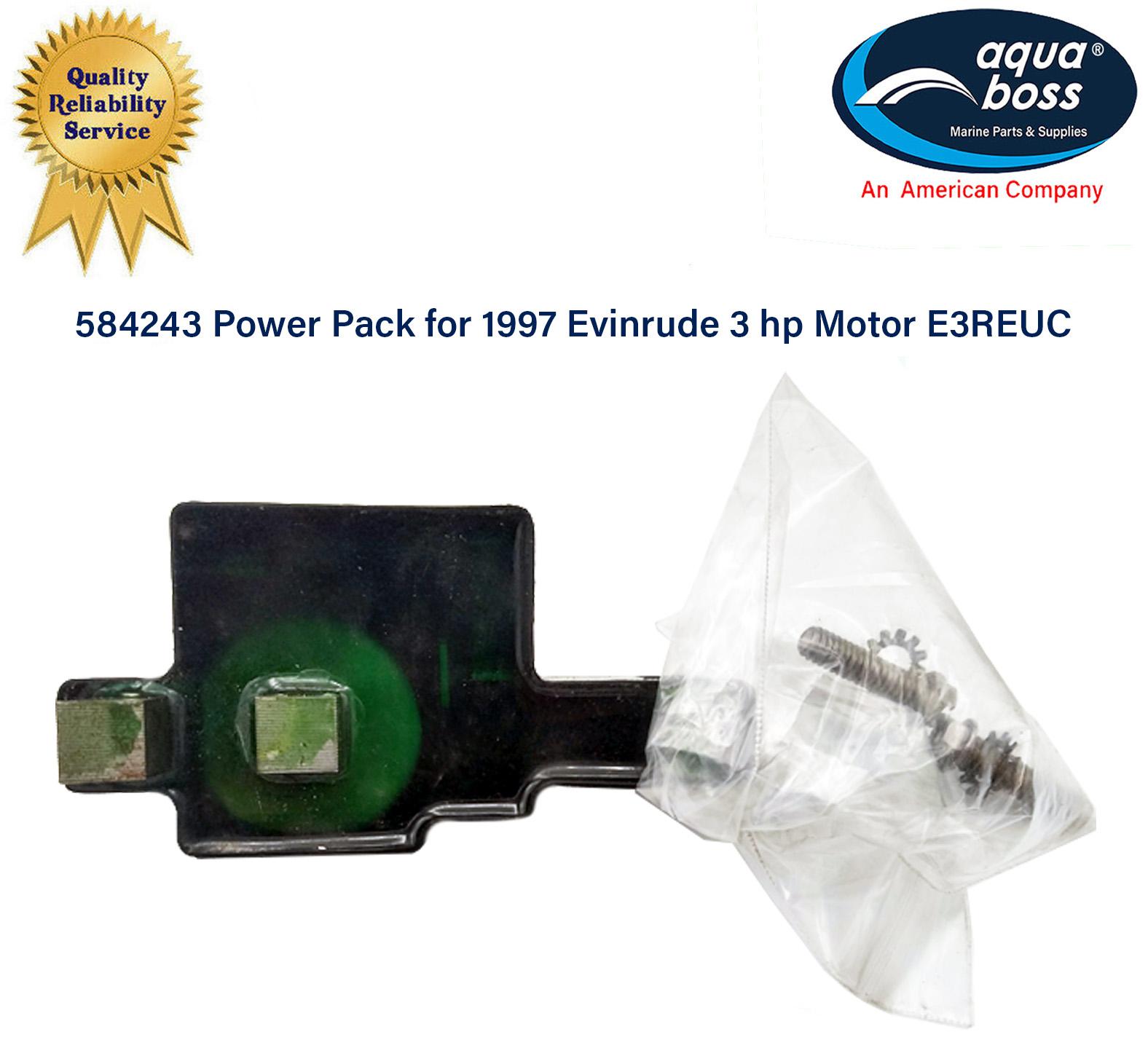 584243 Power Pack Coil Johnson Evinrude OMC 3 HP 1997 Motor Model# E3REUC